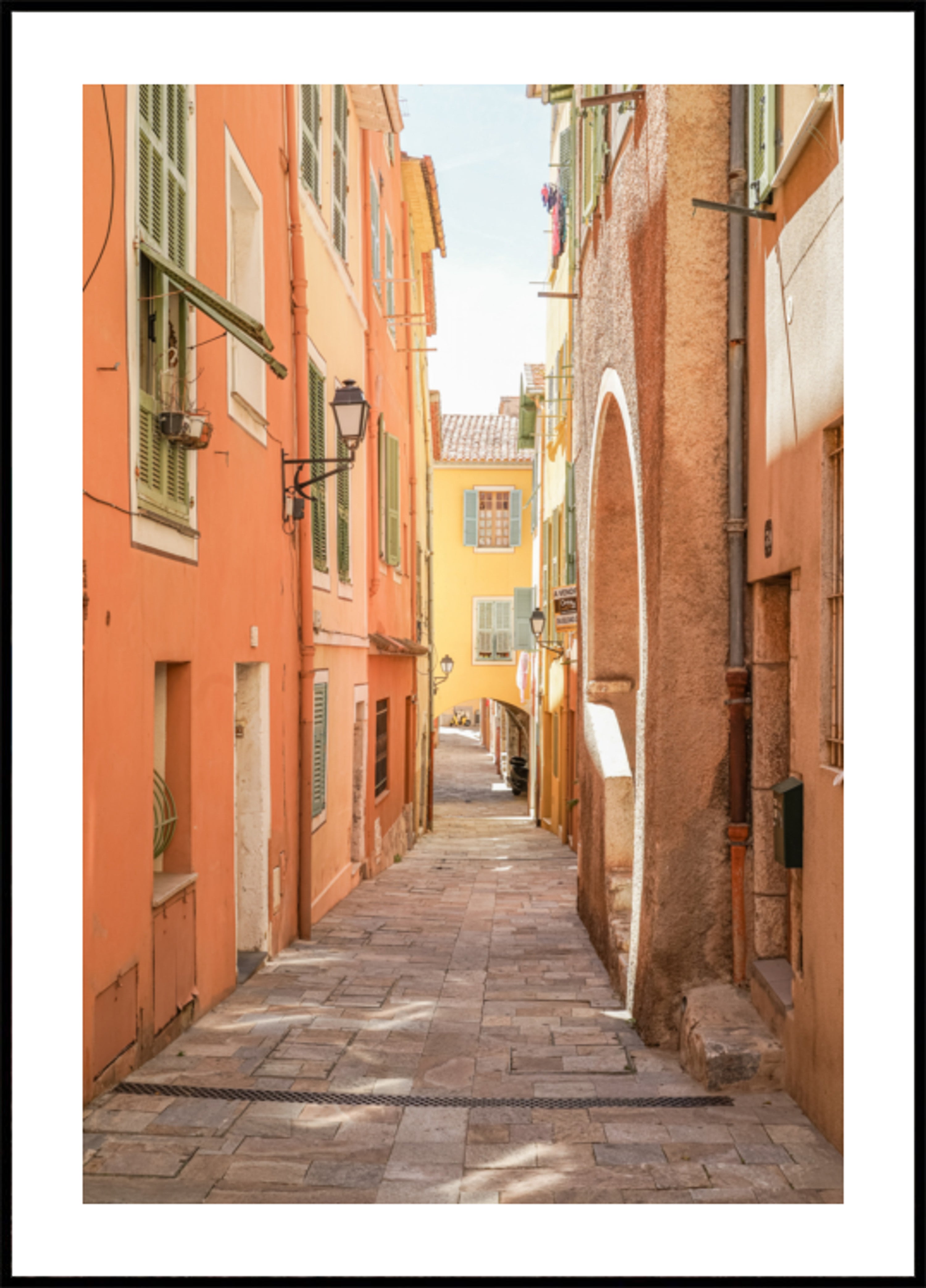 Callejón europeo vibrante