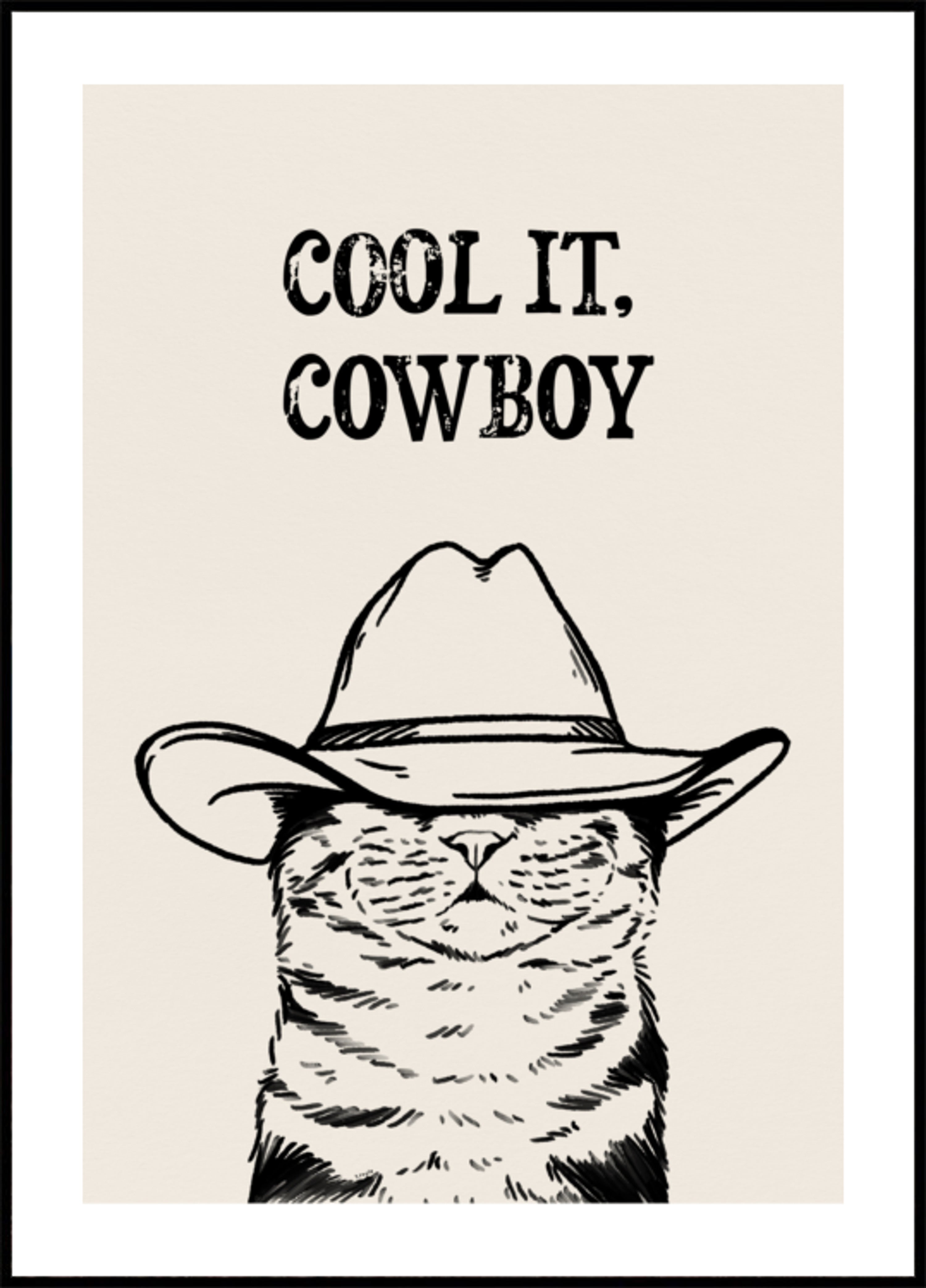 Enfriarlo gato vaquero