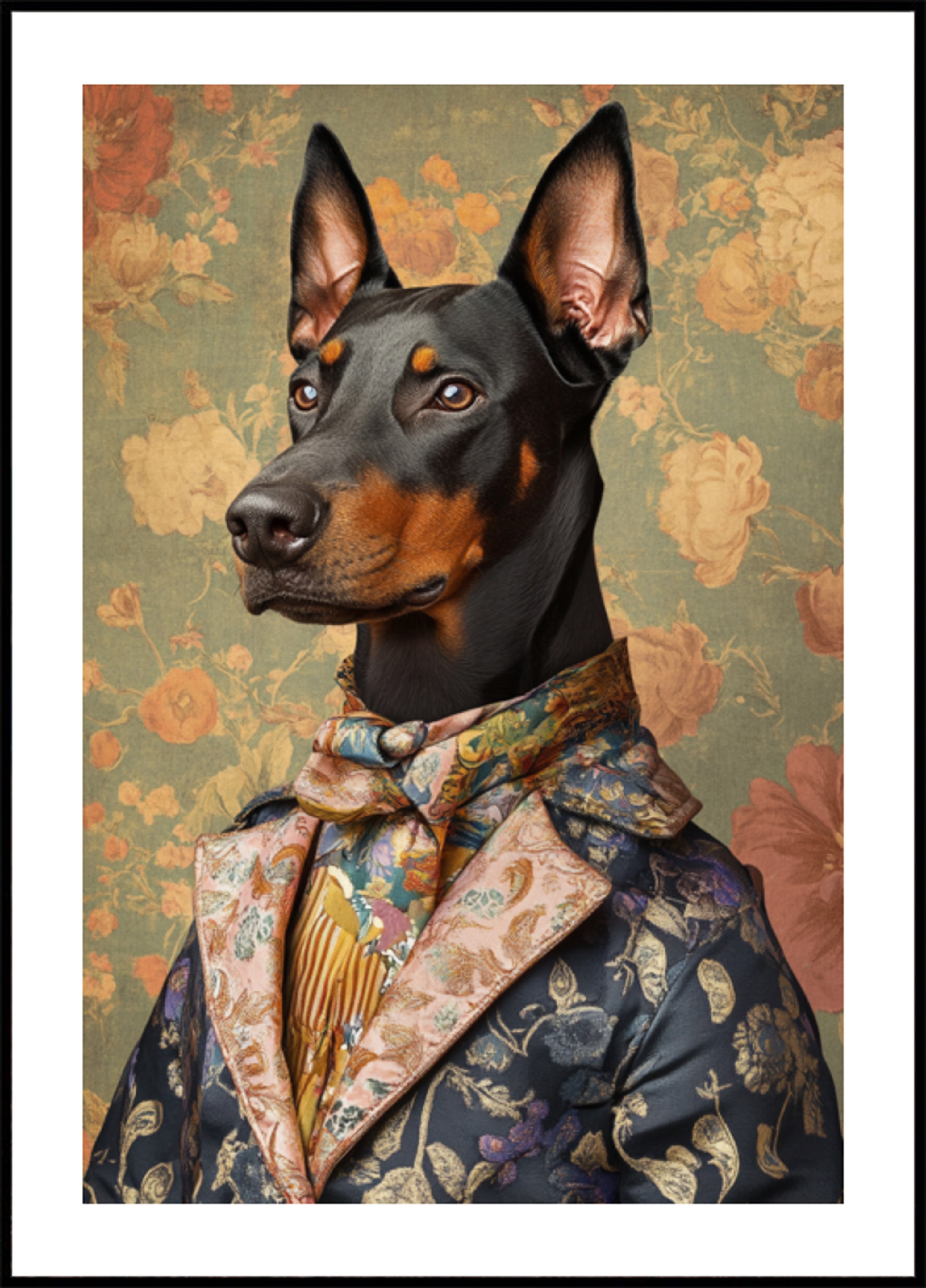 Caballero Doberman elegante