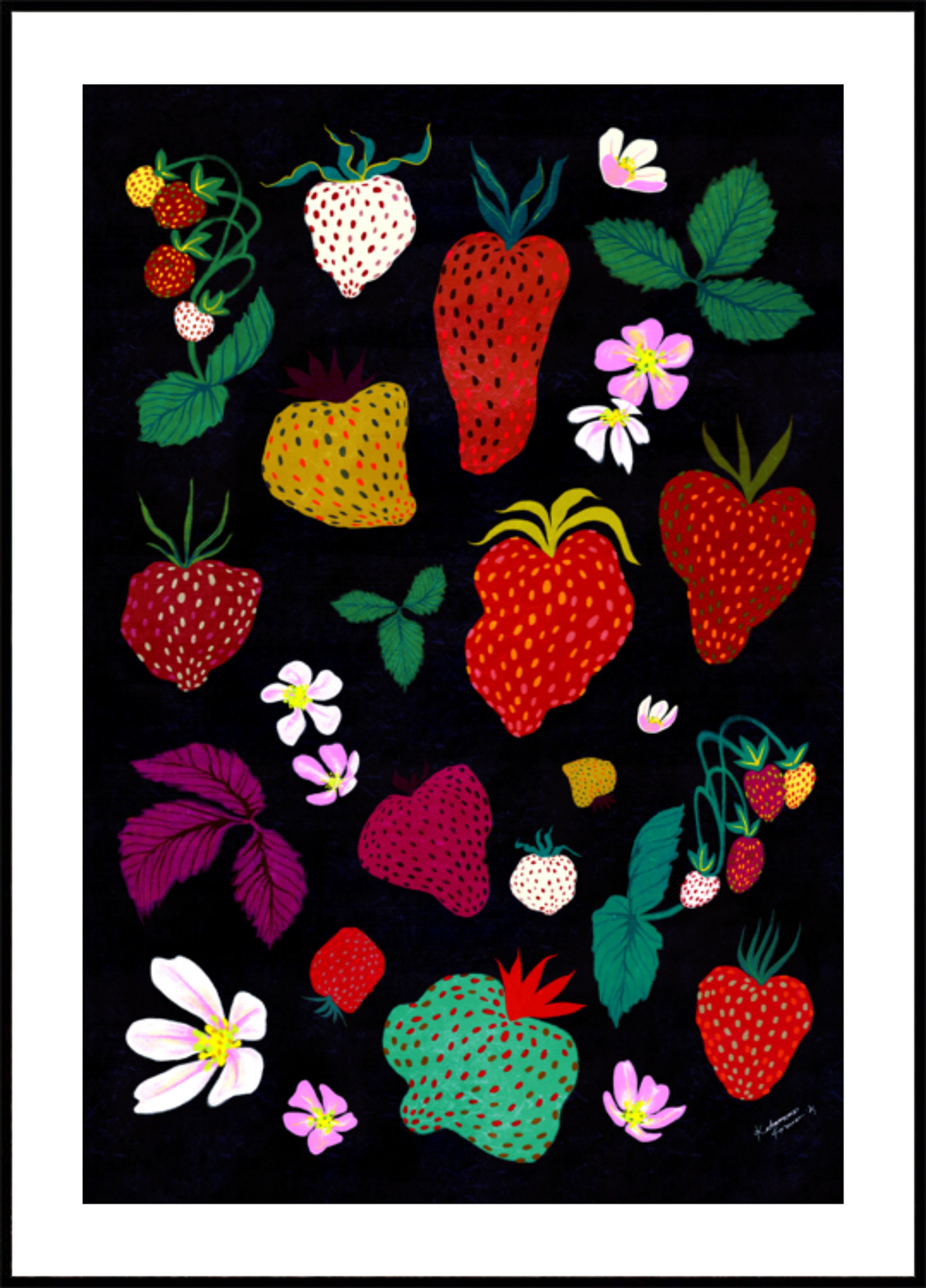 Cosecha caprichosa de fresas