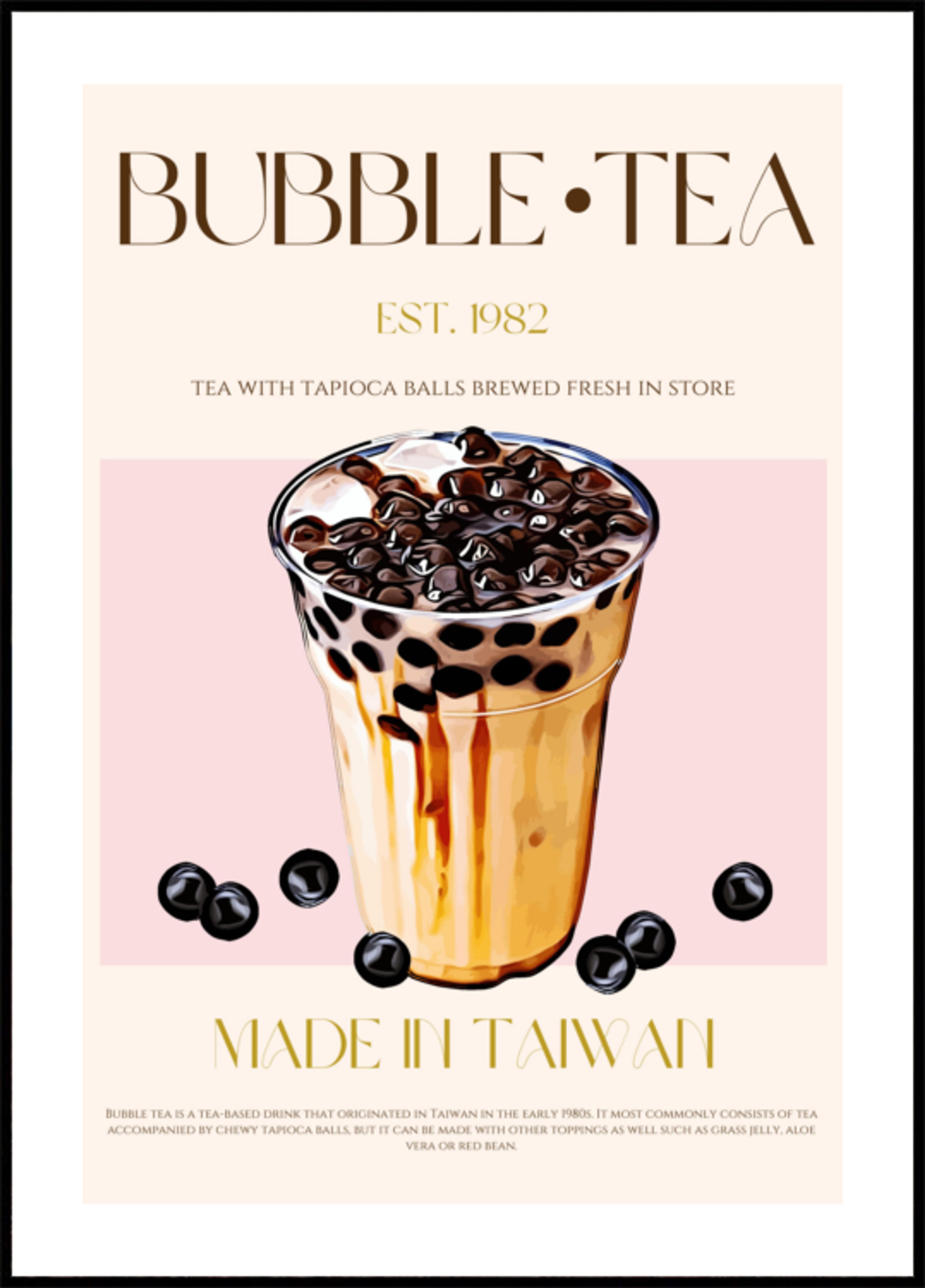 Té de burbujas helado