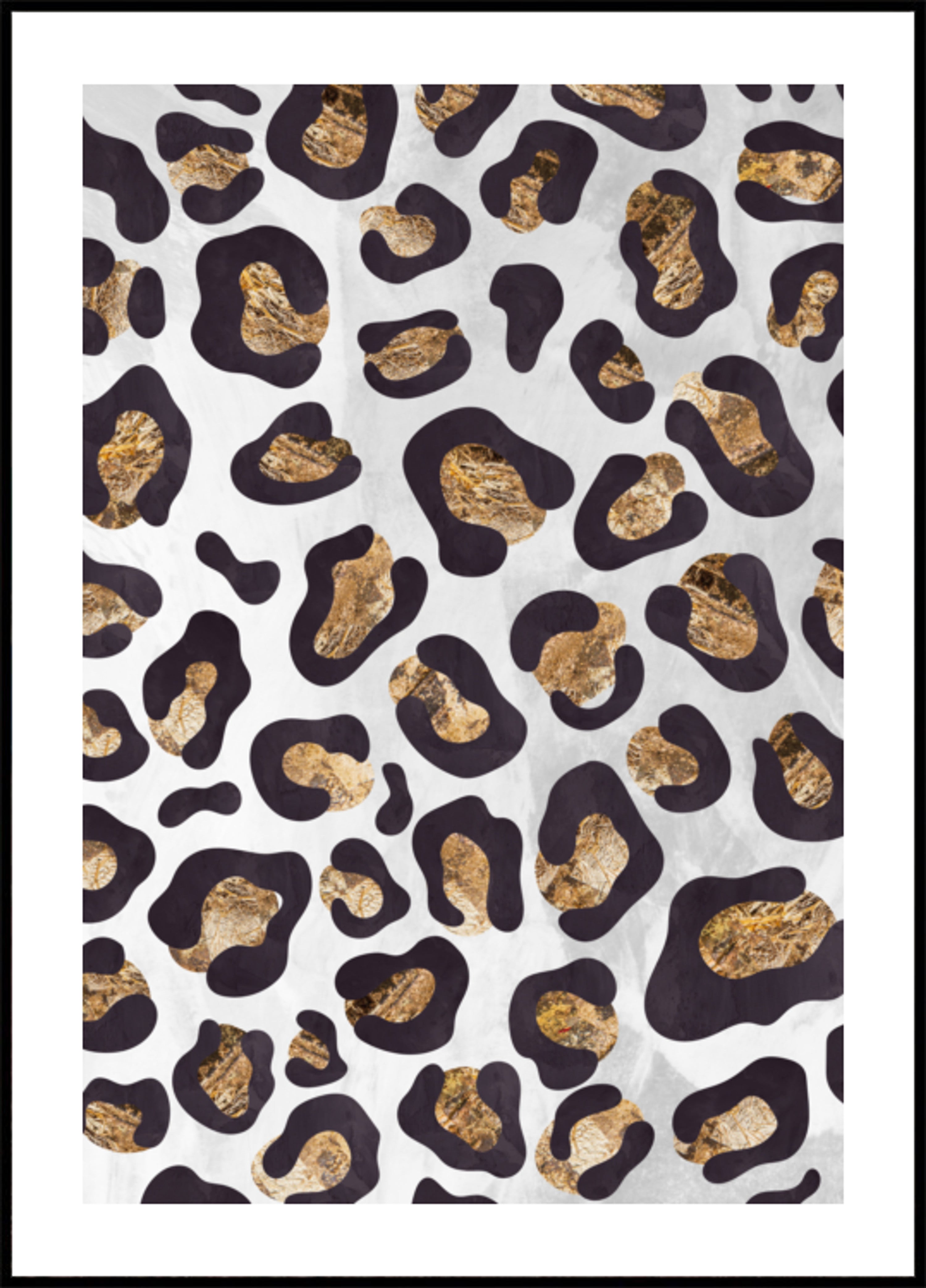 Leopardo dorado glamoroso