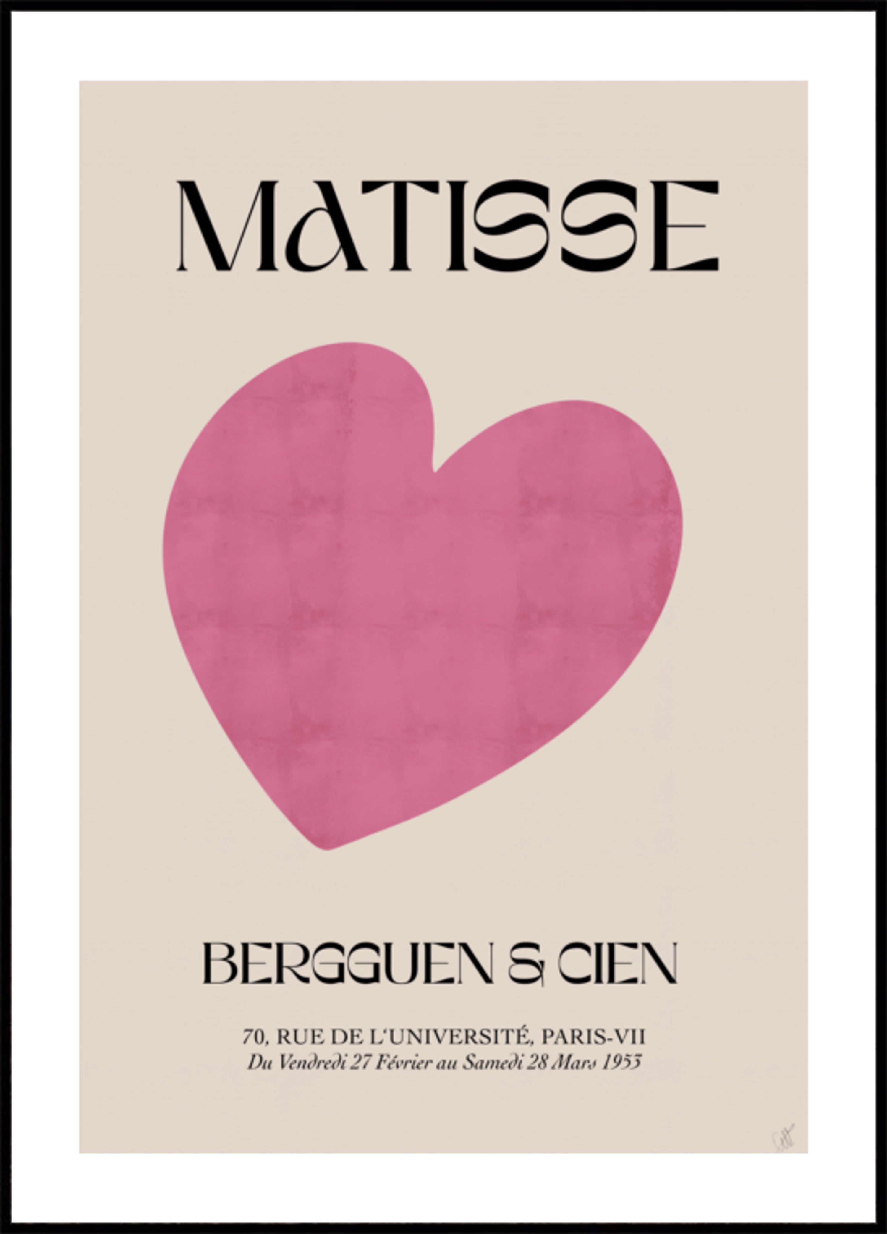 Corazón rosa mínimo