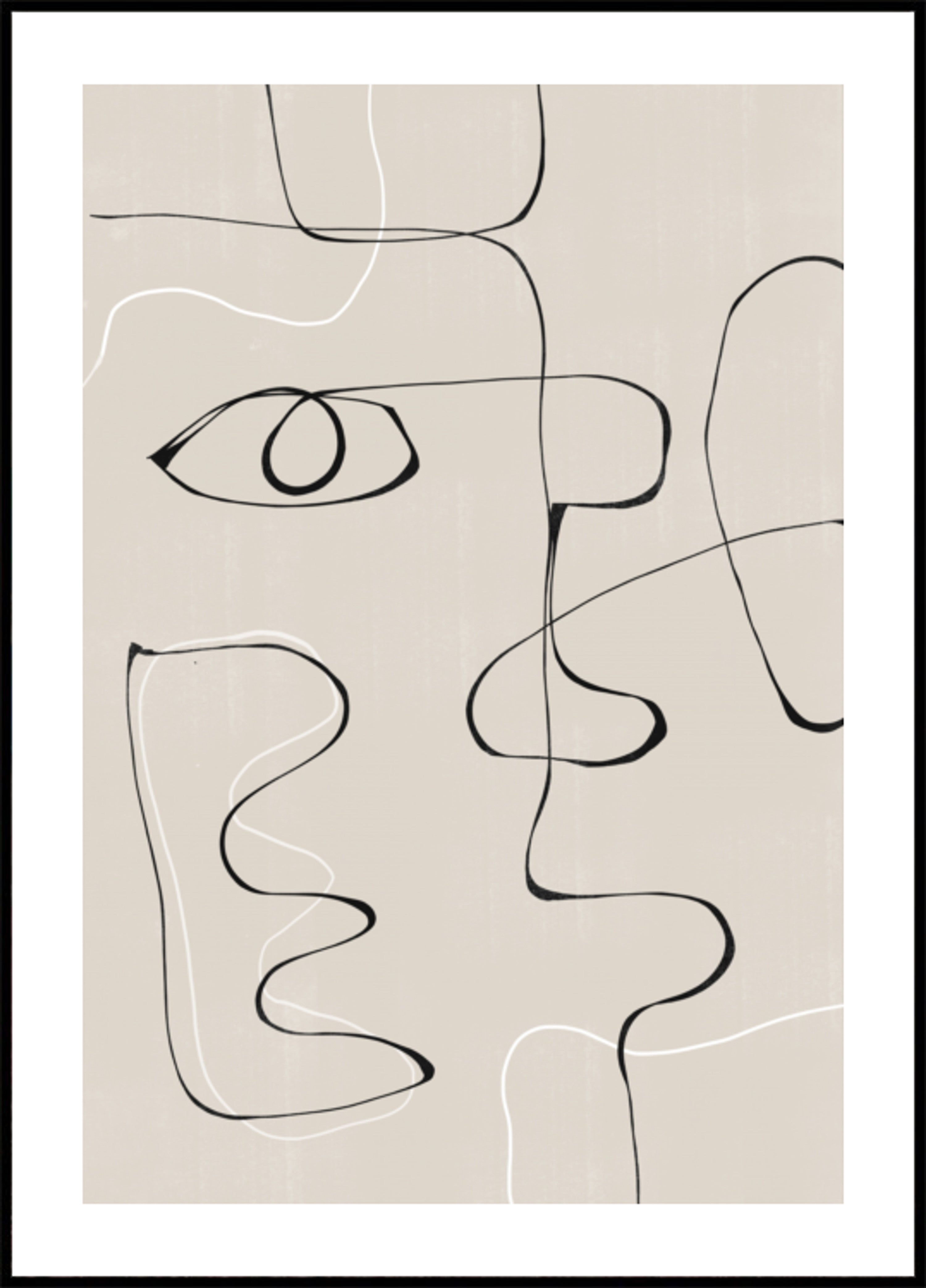 Paisaje facial abstracto