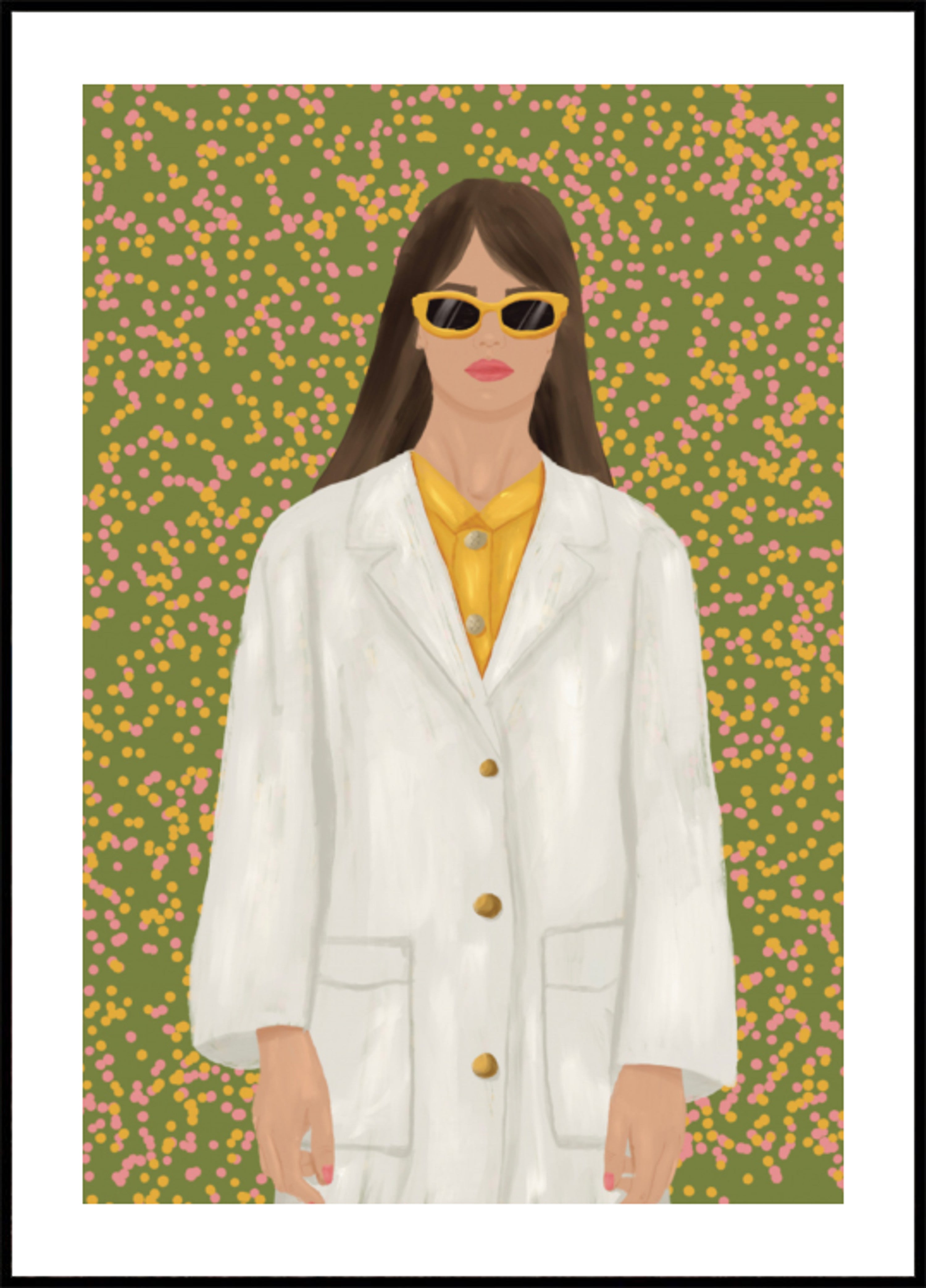 Mujer elegante con gafas de sol