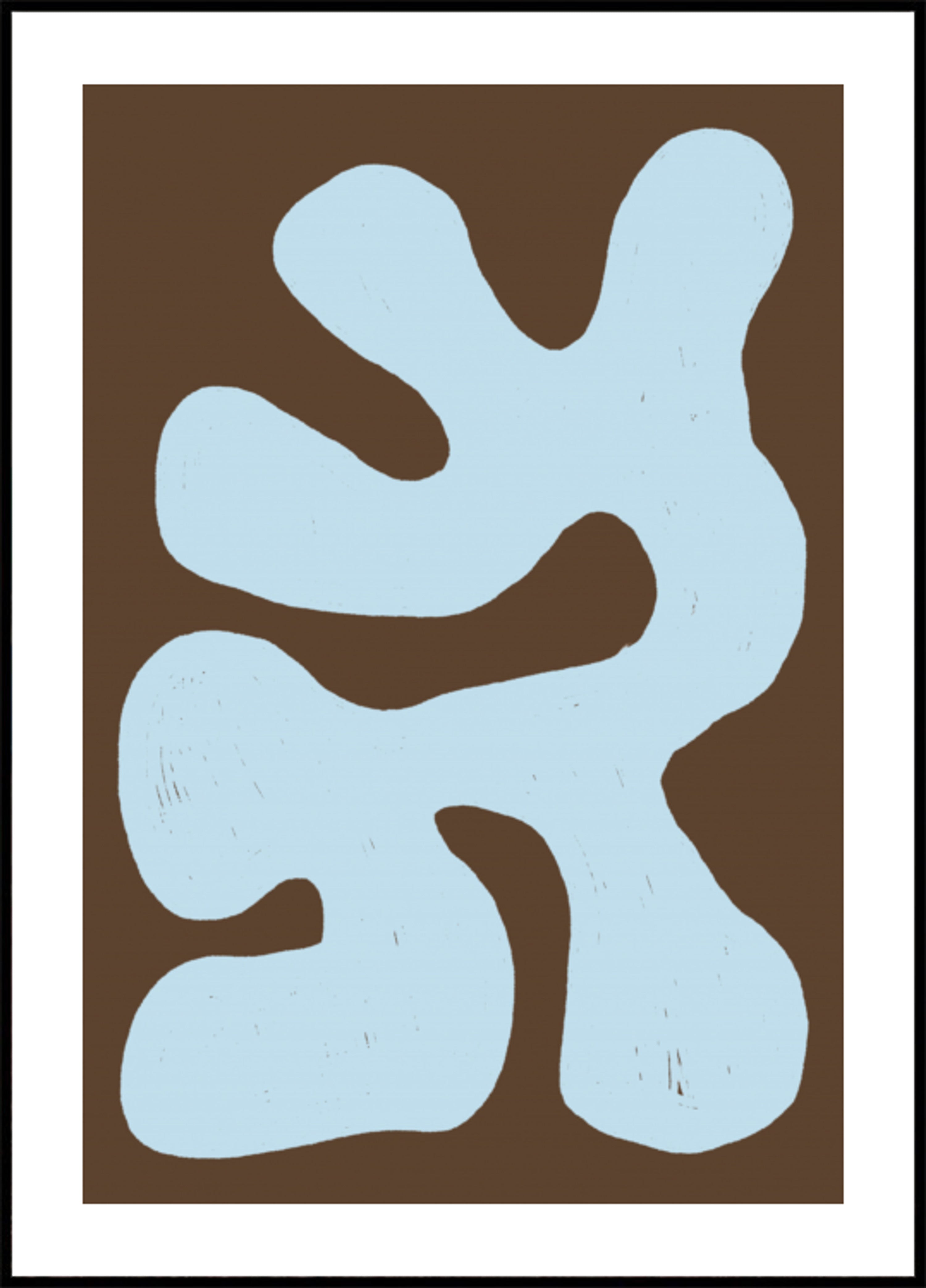 Forma azul orgánica fluida