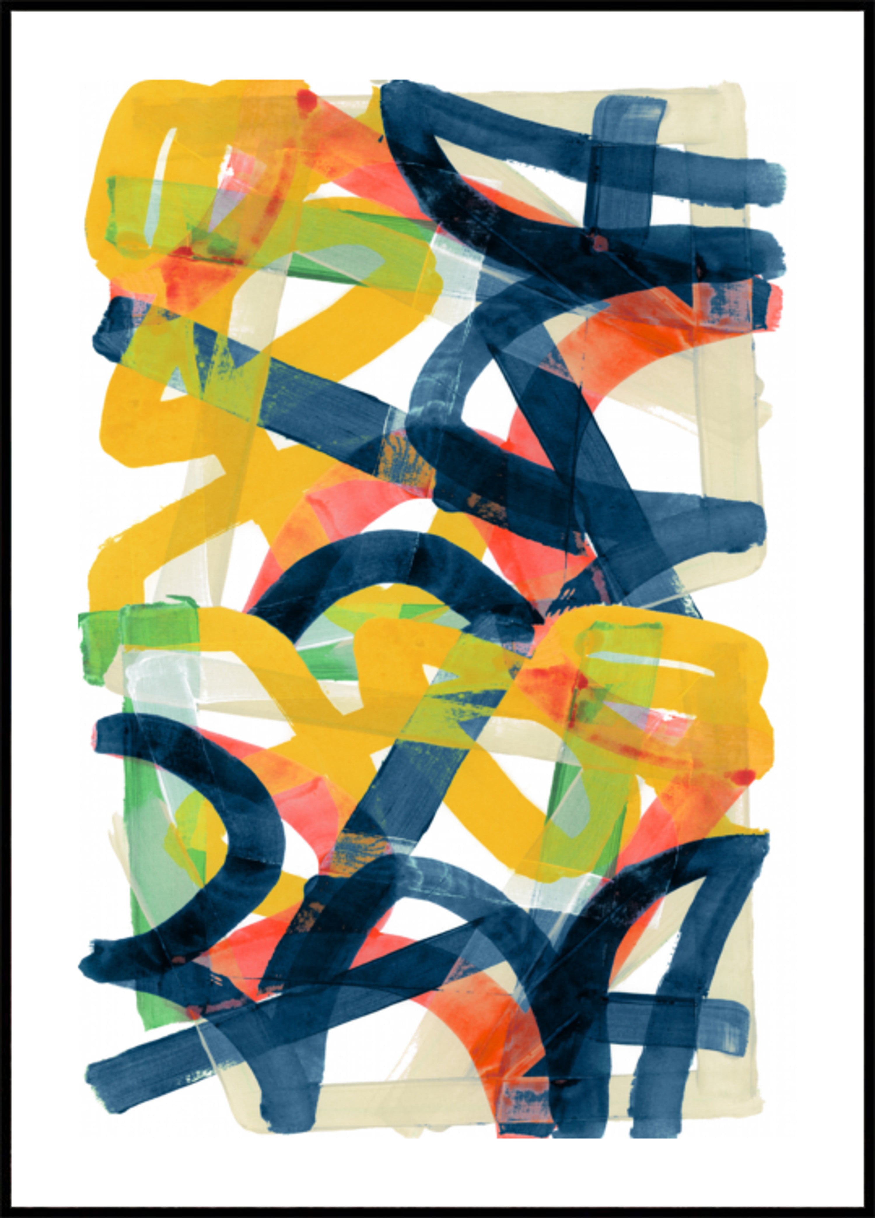 Trazos abstractos vibrantes