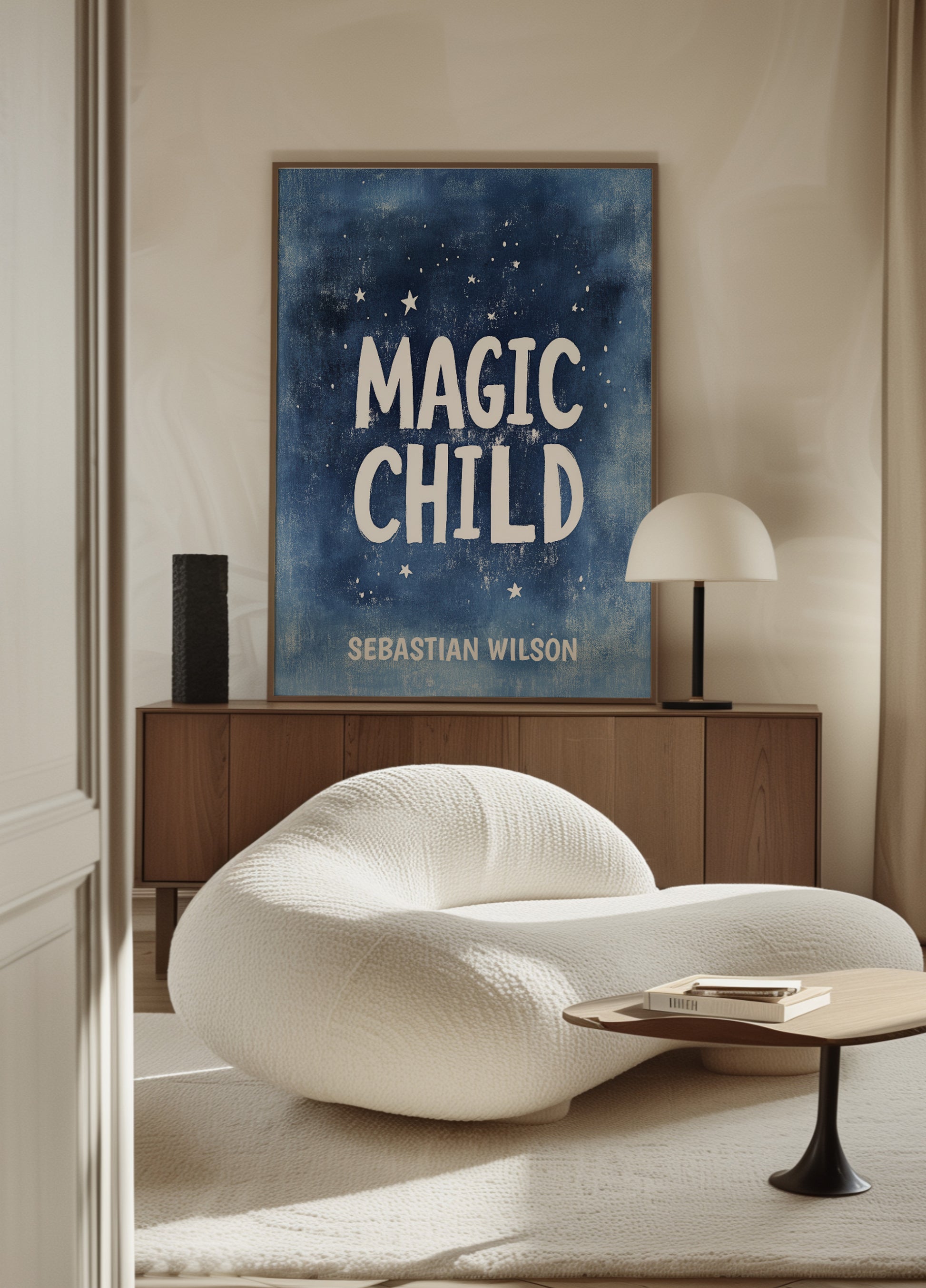 Cartel de palabras inspiradoras para niños.