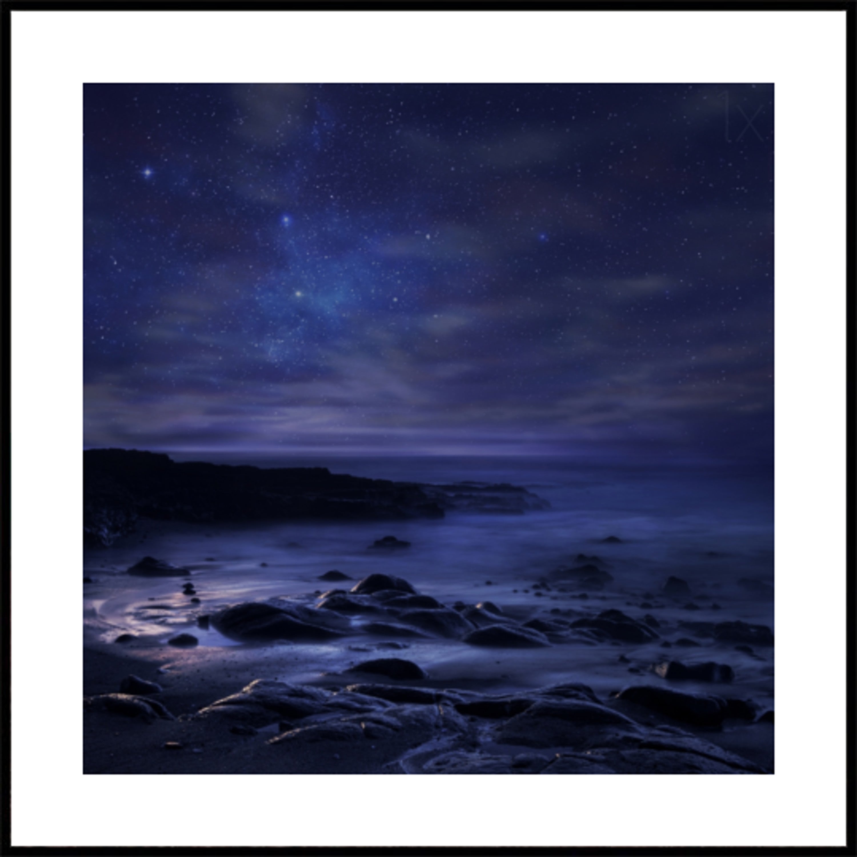 Costa de la noche estrellada