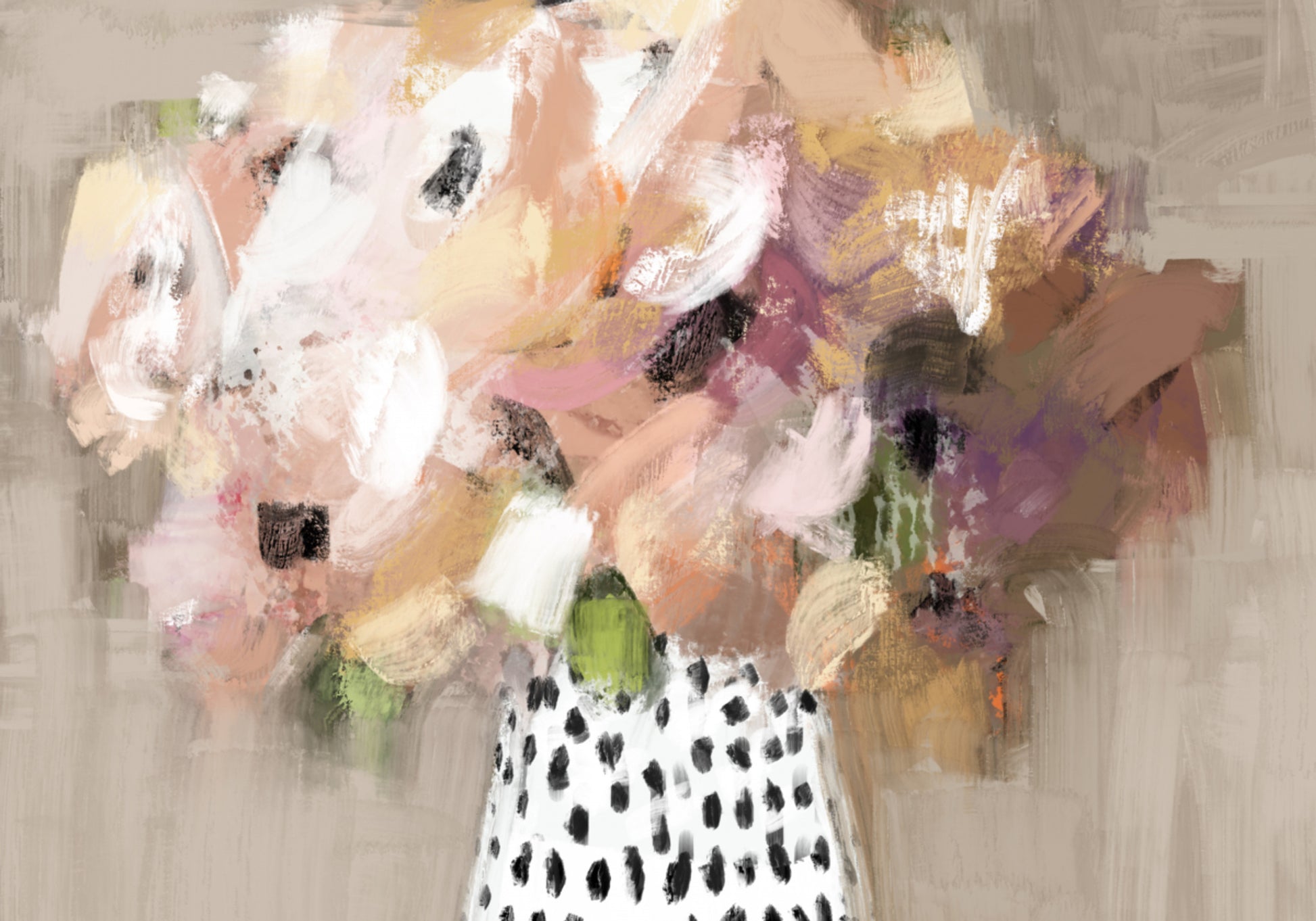 Ramo de flores abstractas