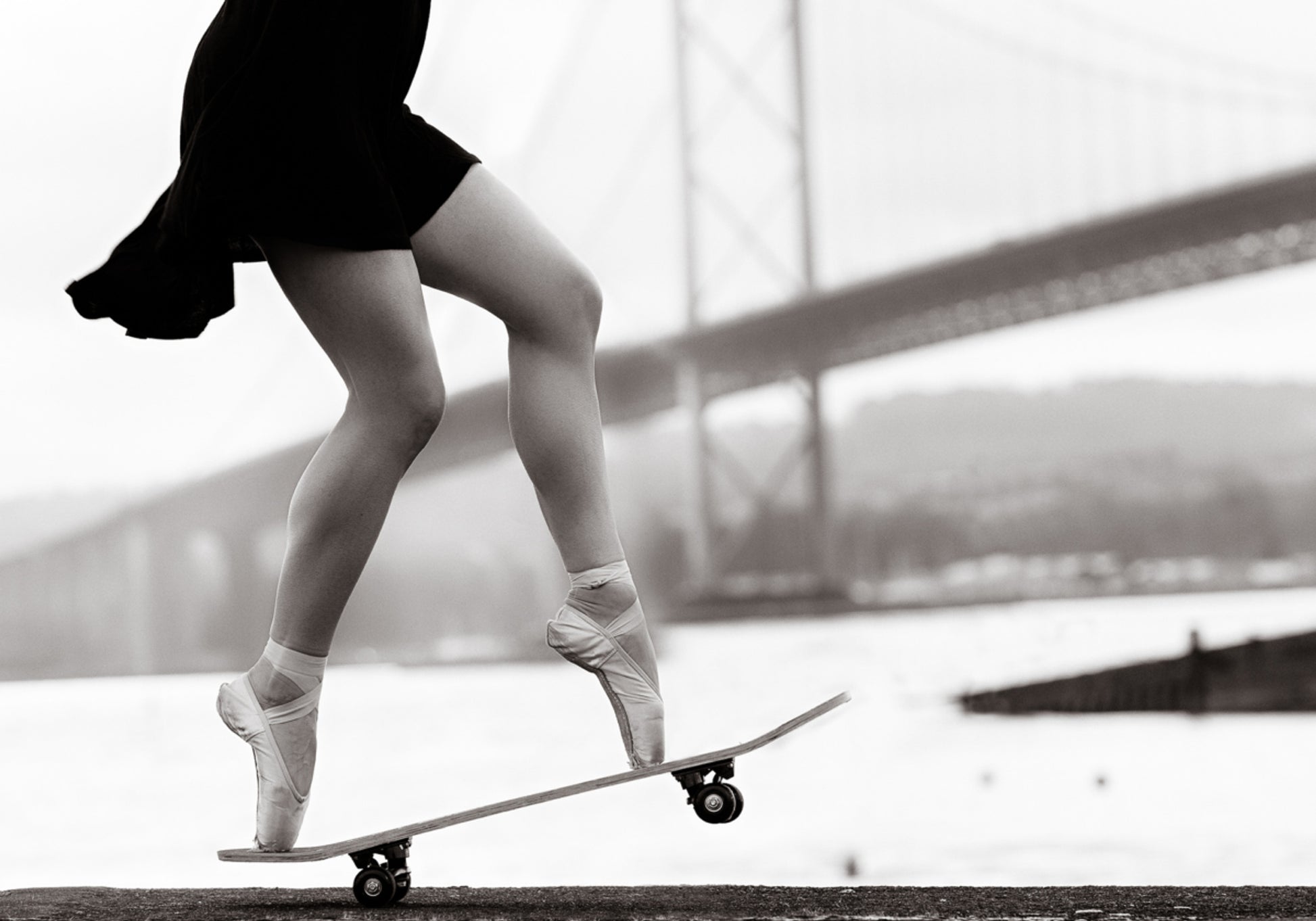 Puente de patinadora de ballet