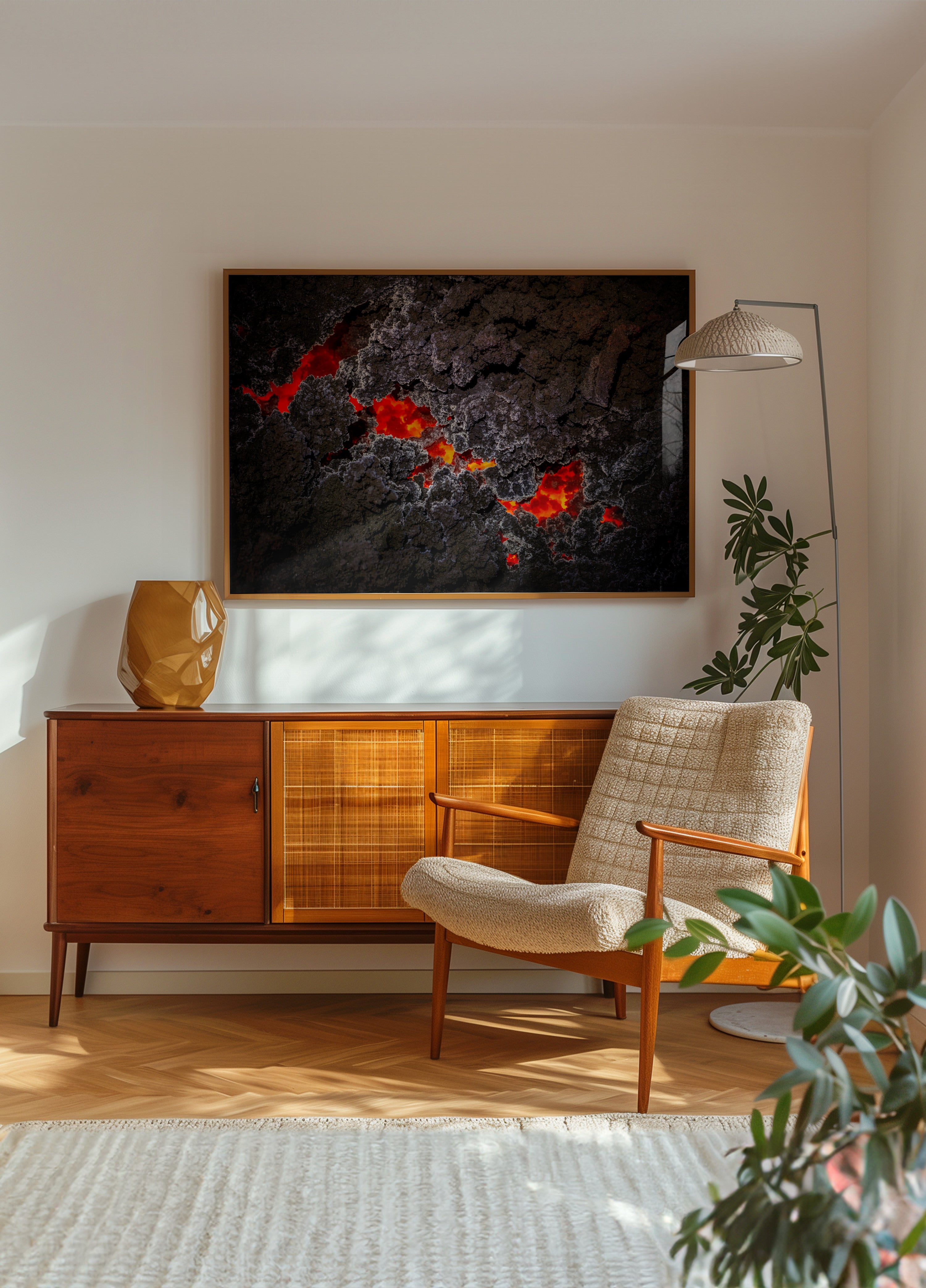 Flujo de lava fundida