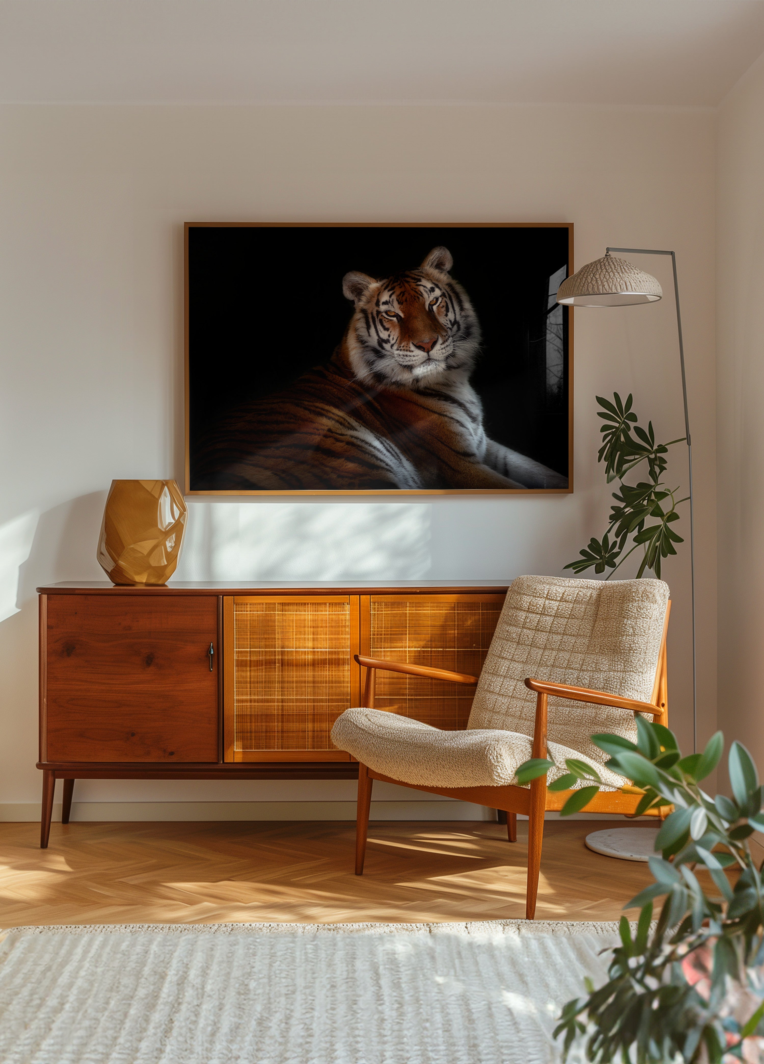 Mirada majestuosa del tigre
