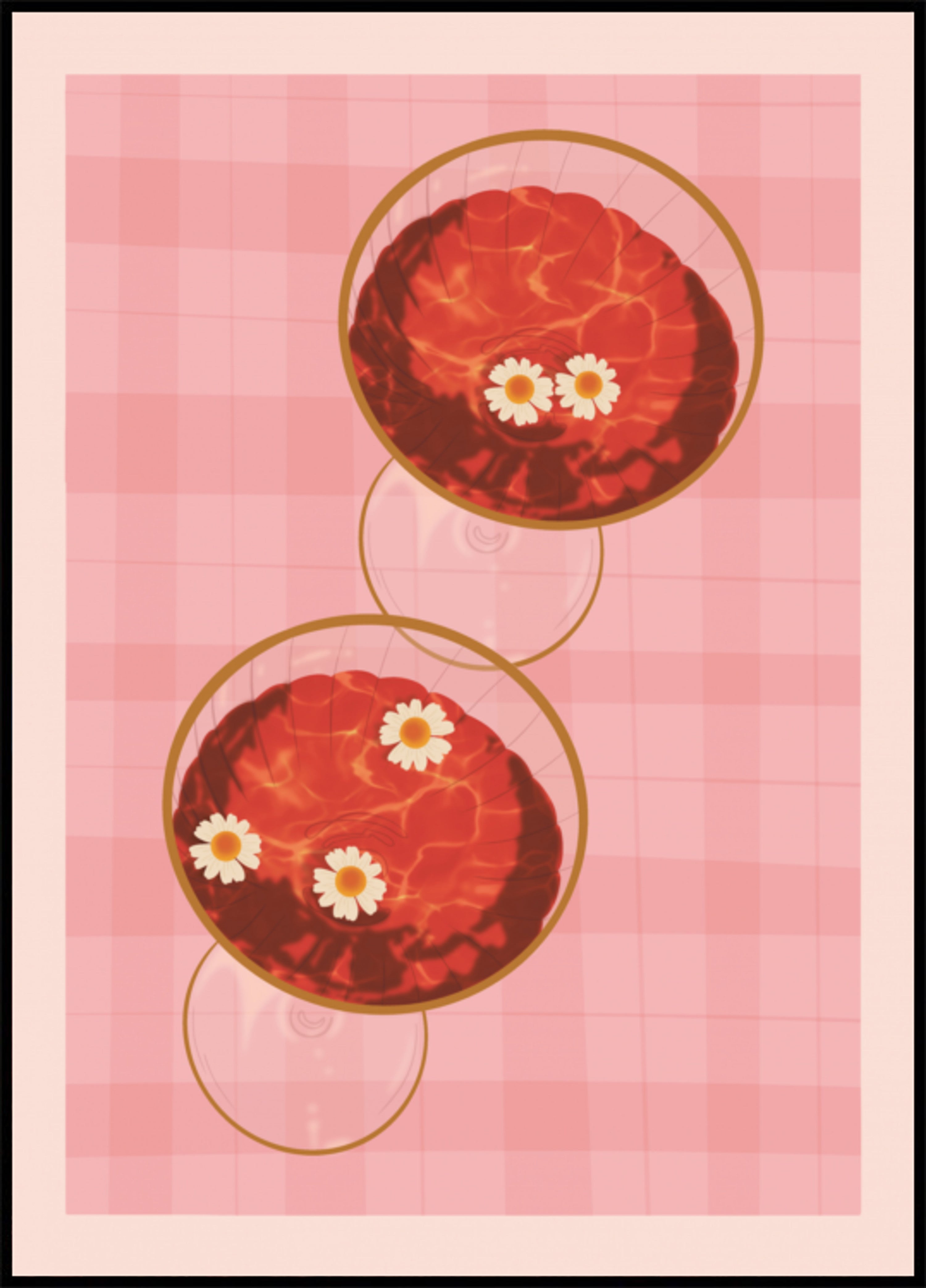 Bebidas Rosadas Con Margaritas
