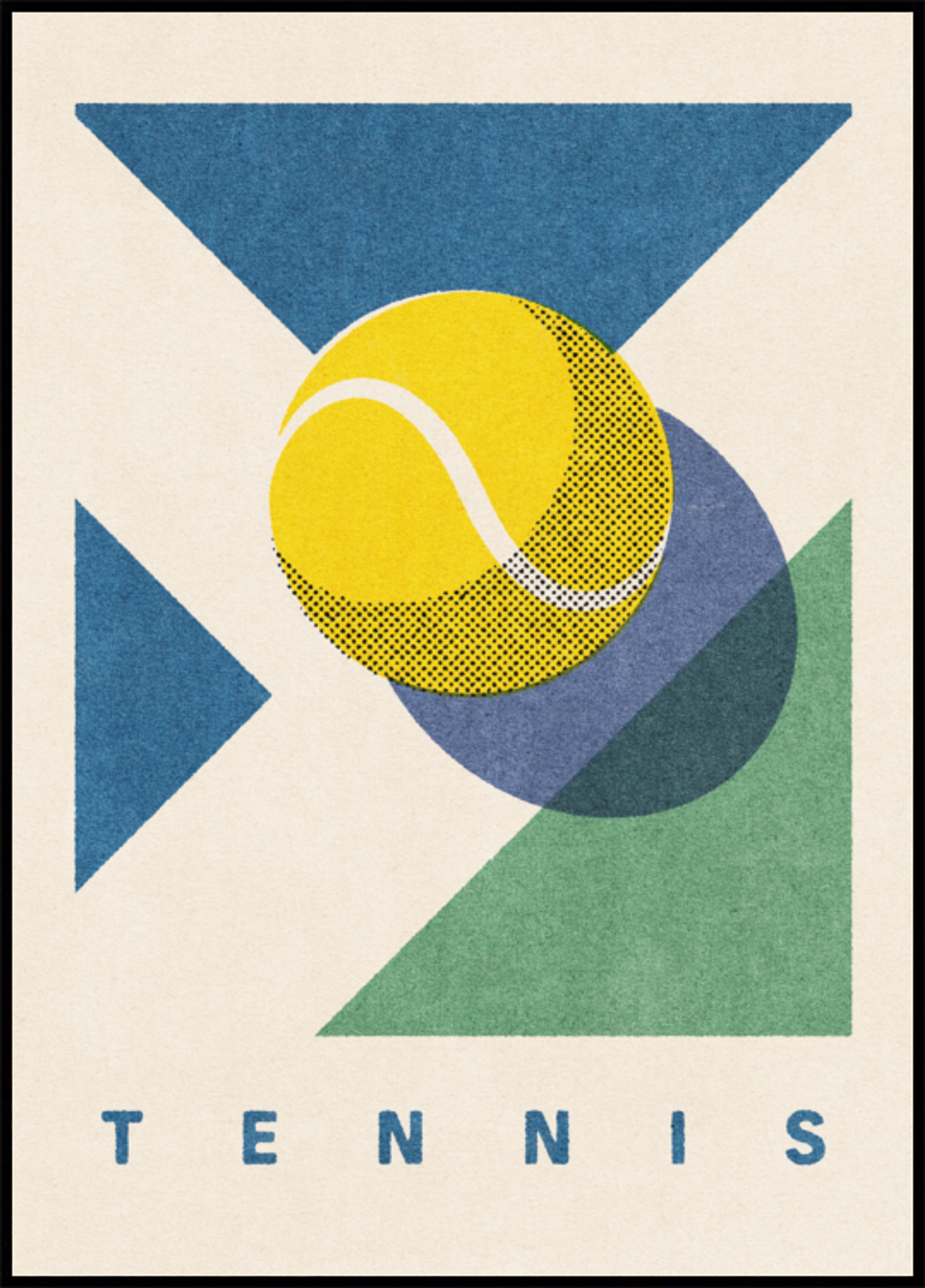 Pelota de tenis geométrica