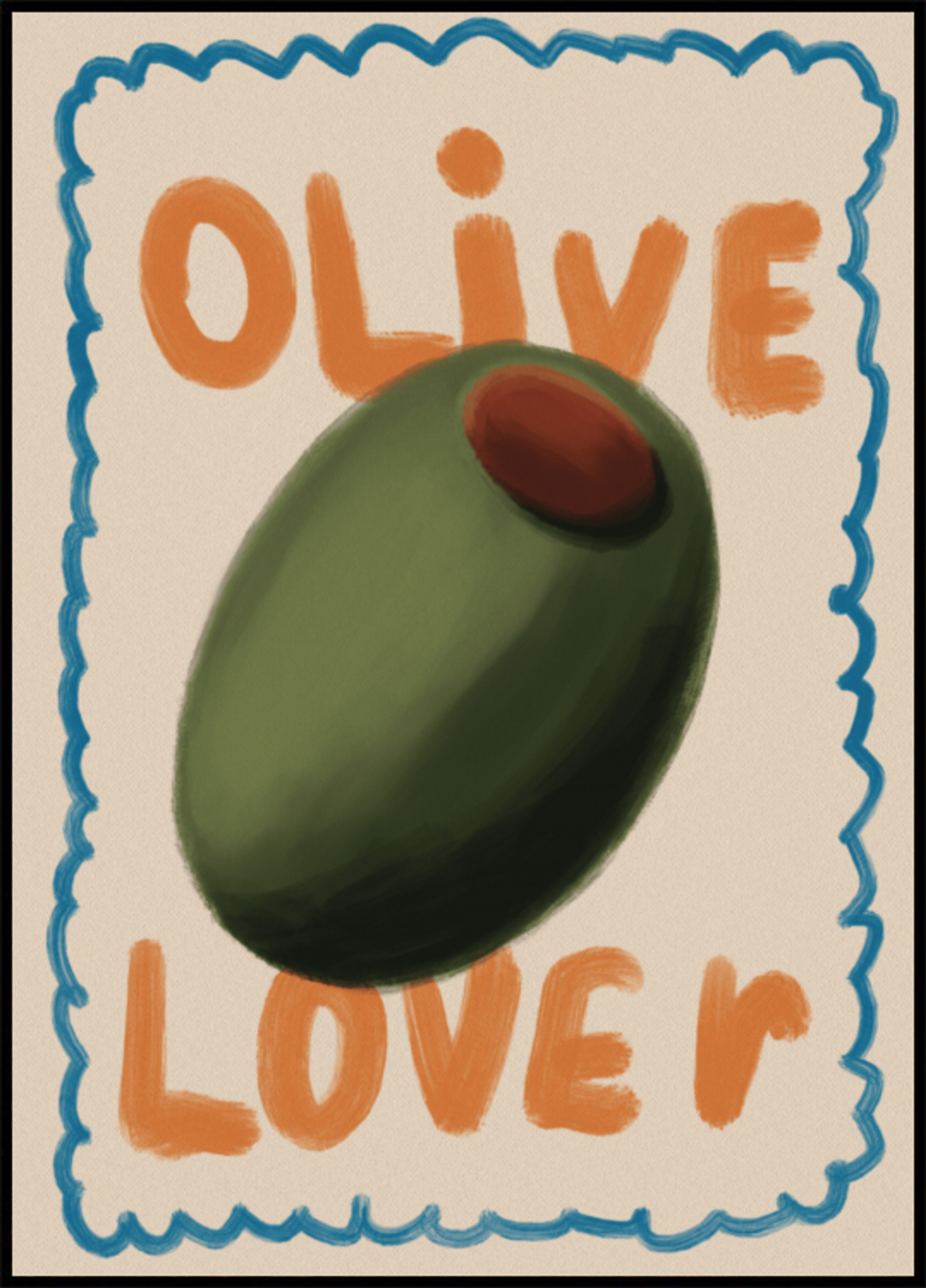 Amante de la aceituna verde
