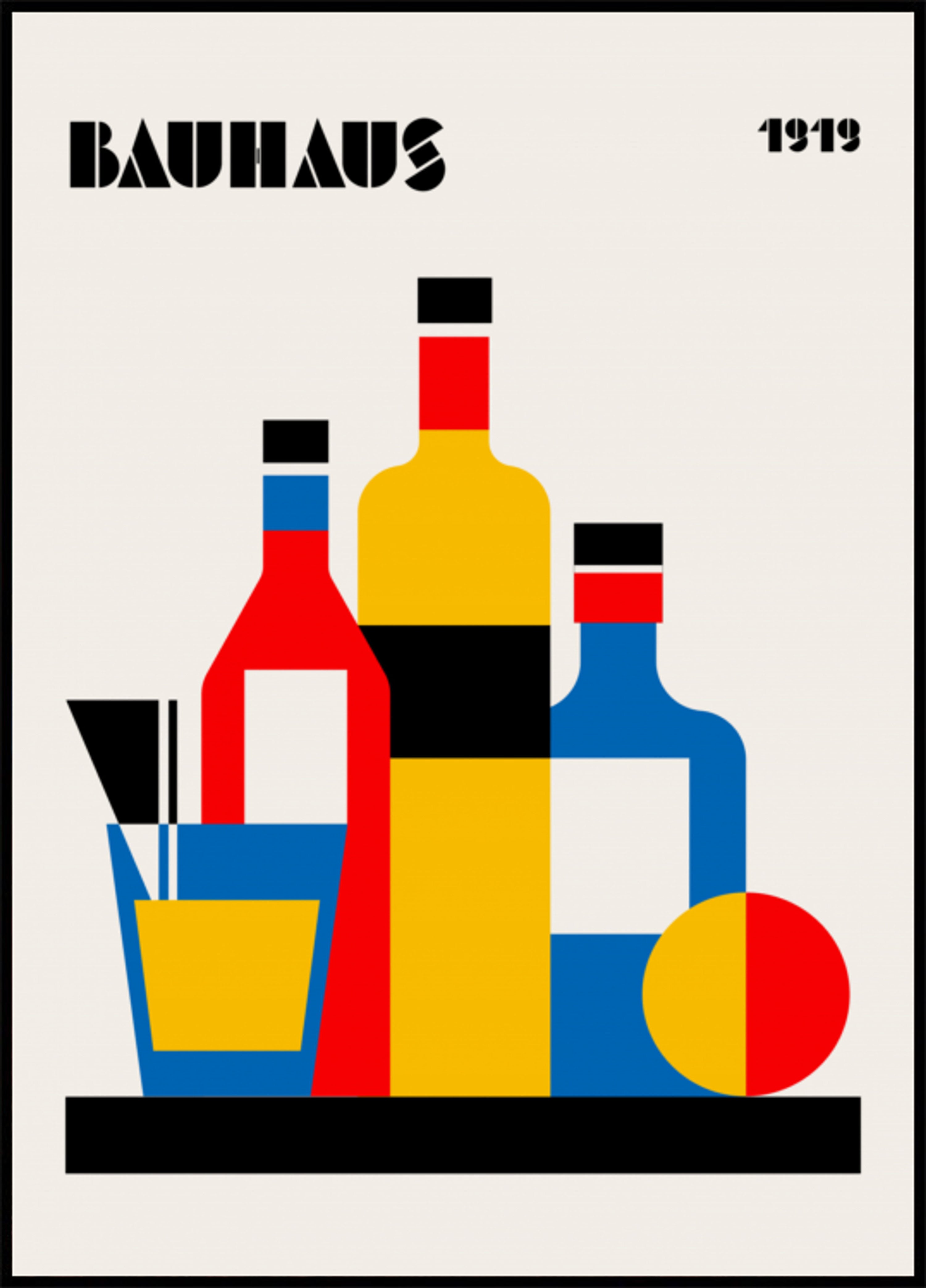 Bodegón geométrico de la Bauhaus