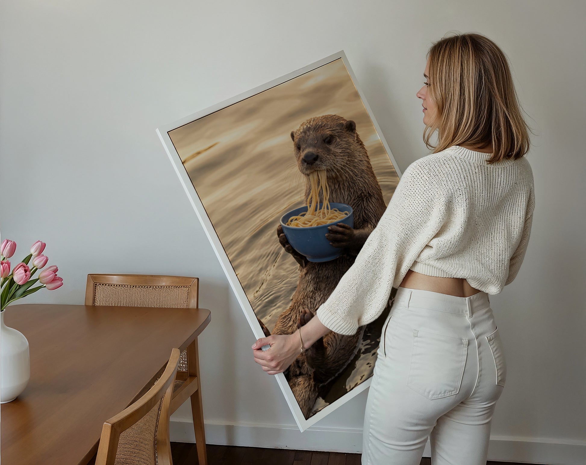 Fideos divertidos de nutria