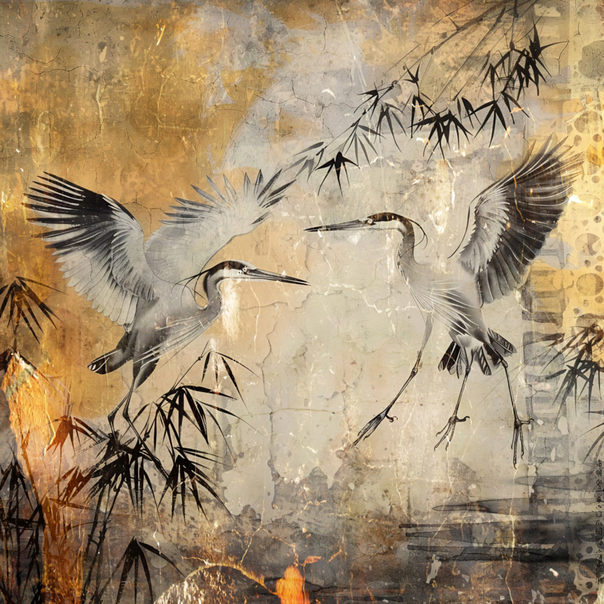 Pájaro Pájaros Animal Arte Vintage Ilustración Wallart 25