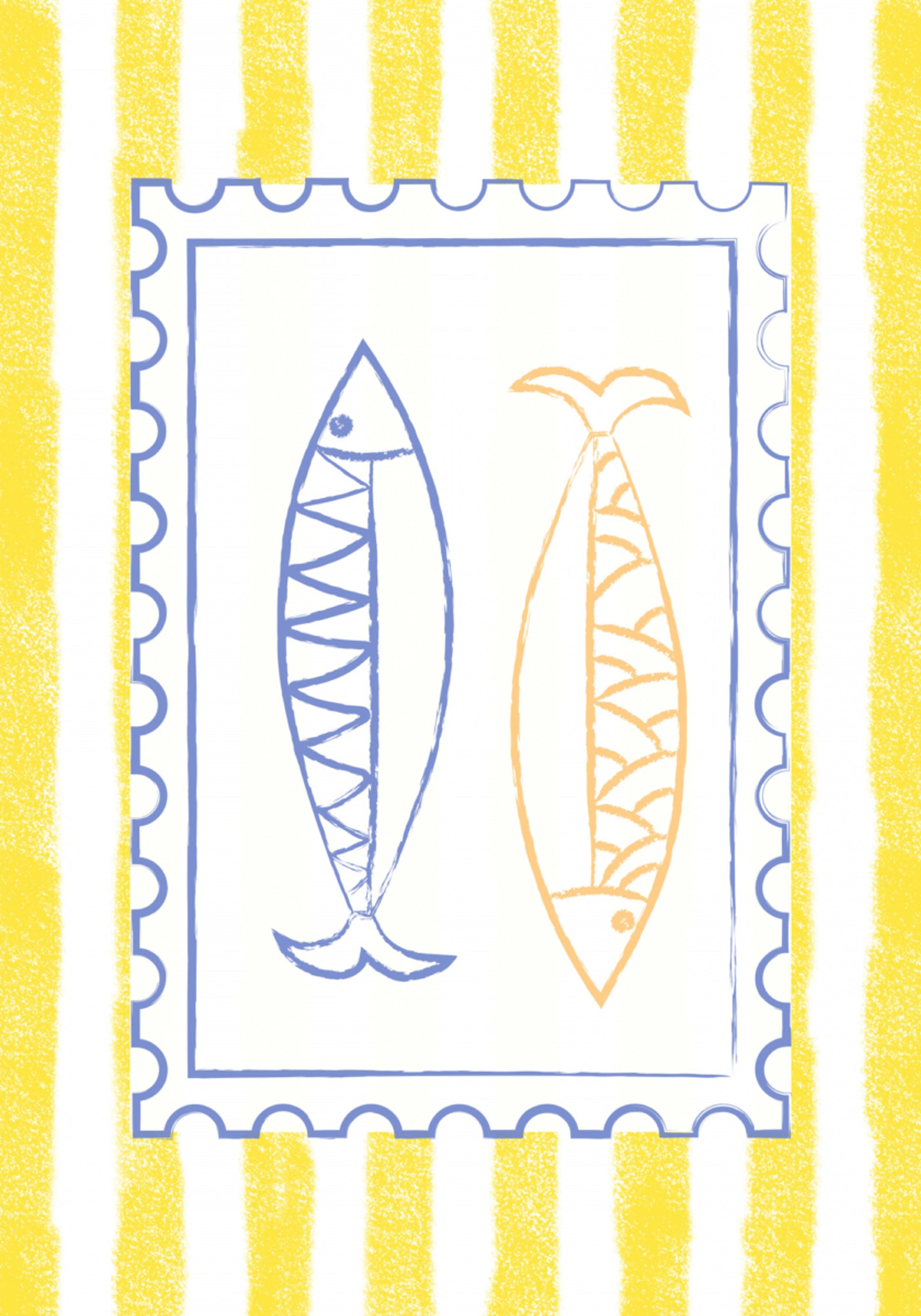 Sello de pescado costero