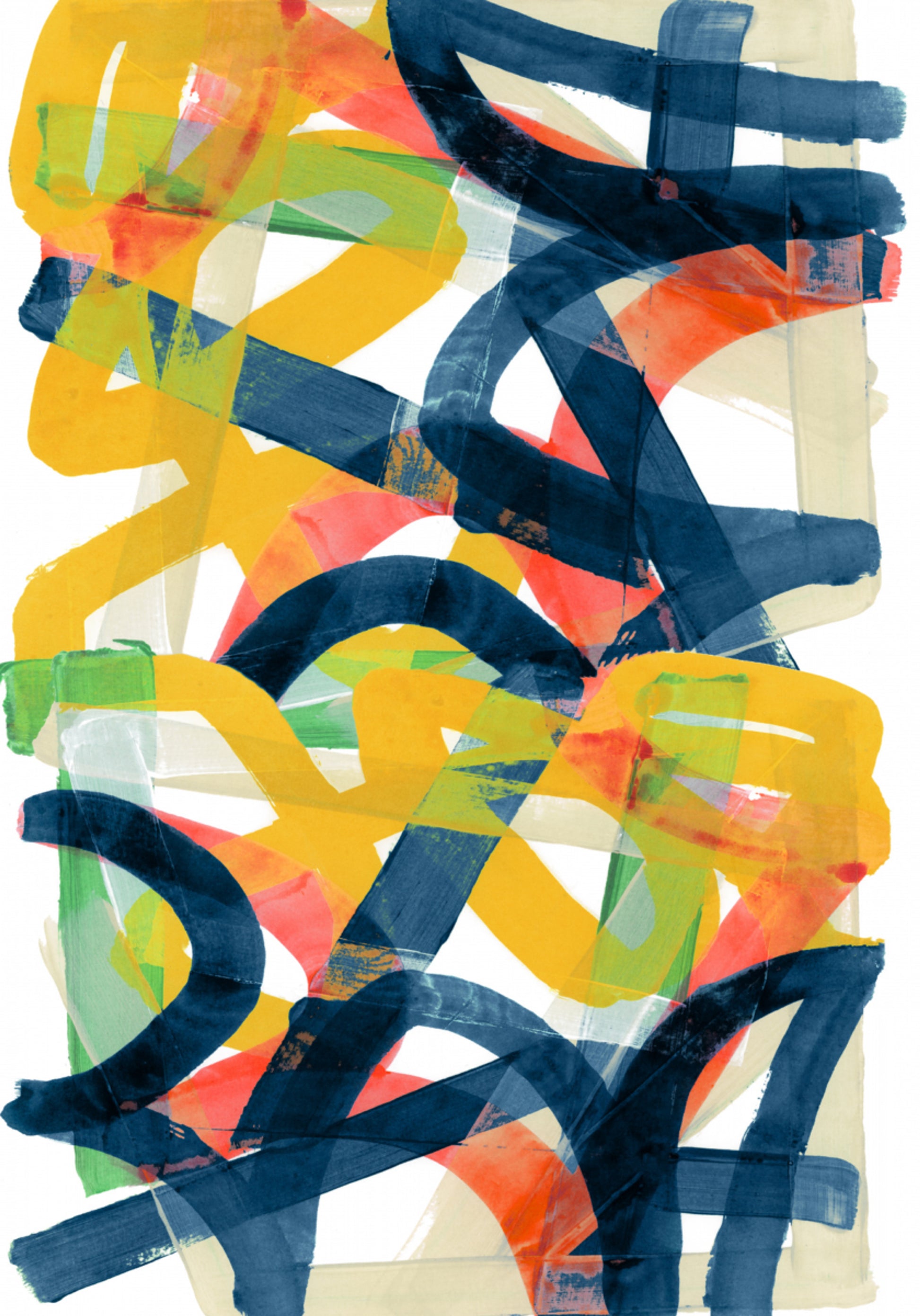 Trazos abstractos vibrantes