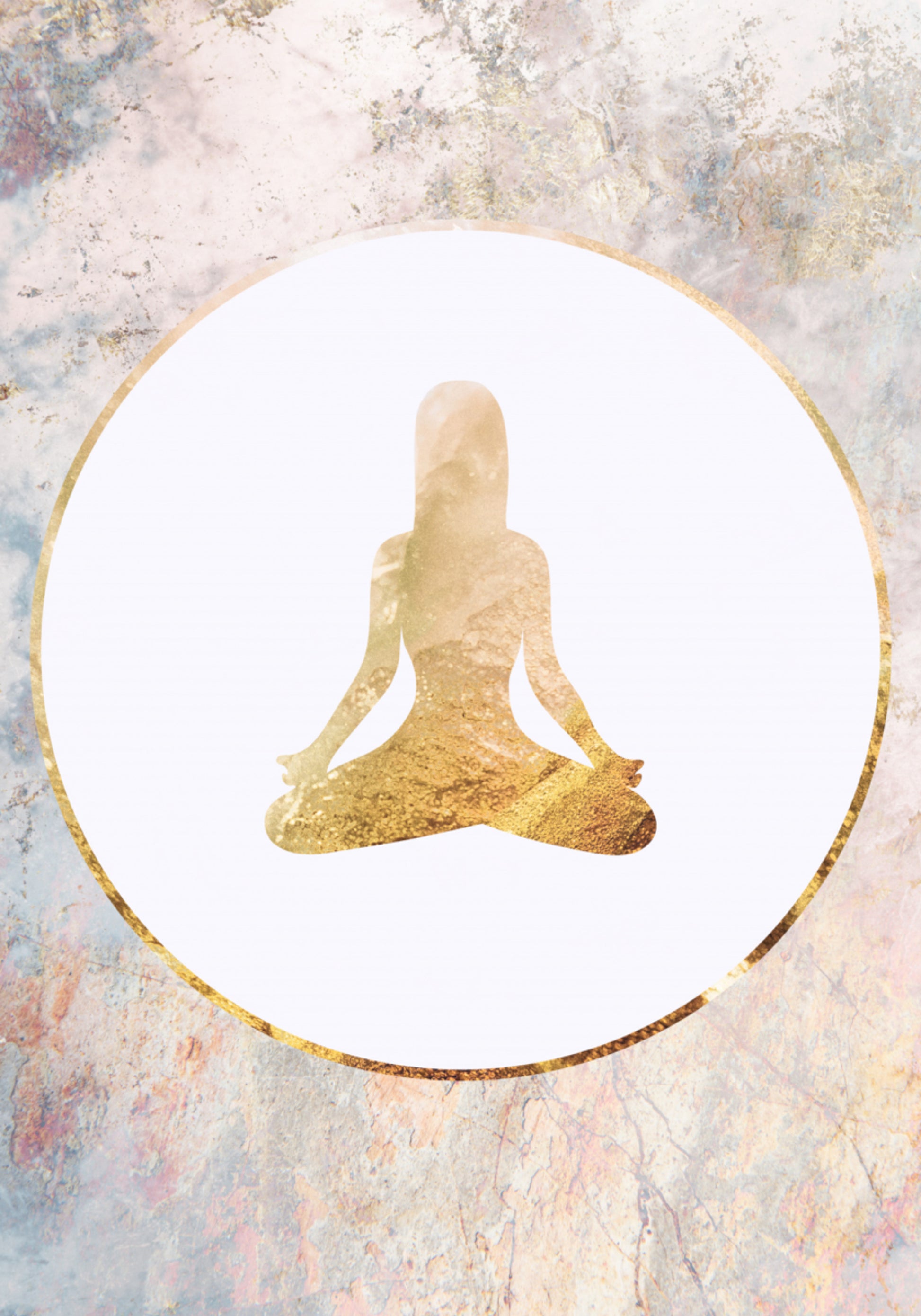 Armonía de meditación dorada
