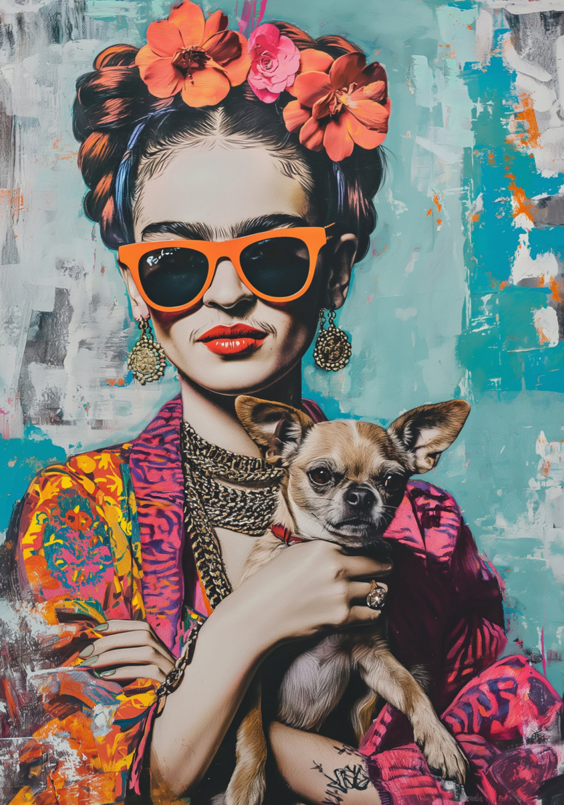 Colorido retrato chihuahua