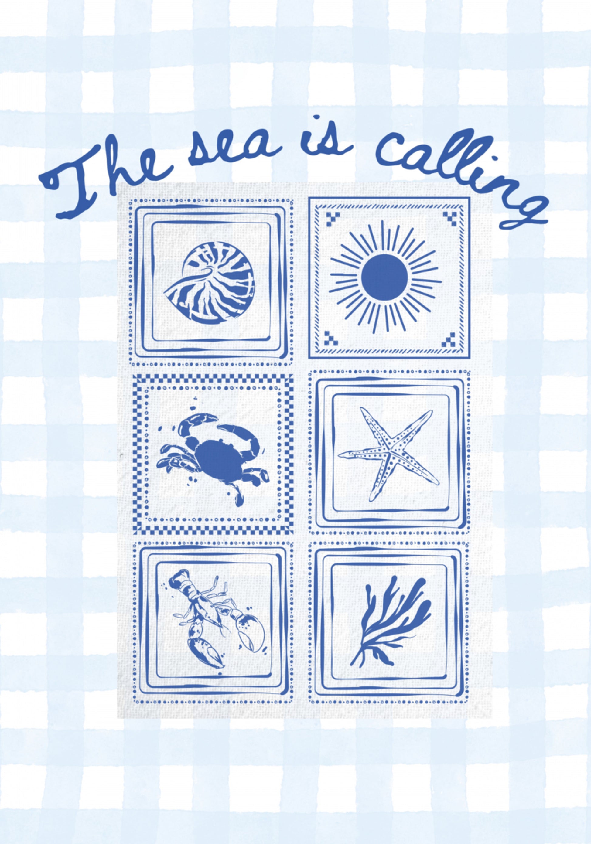 Azulejos de vida marina costera