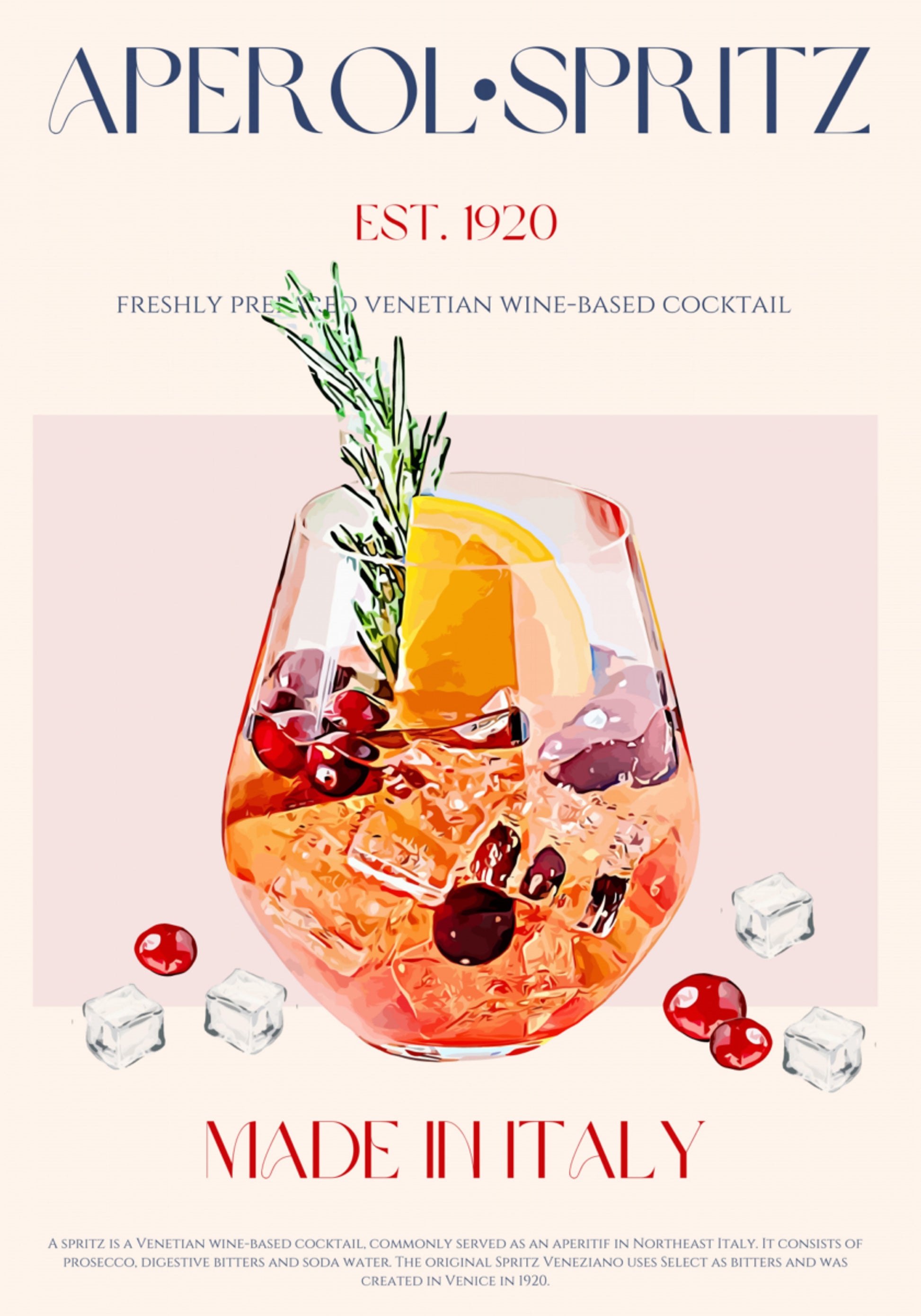 Cóctel Spritz veneciano