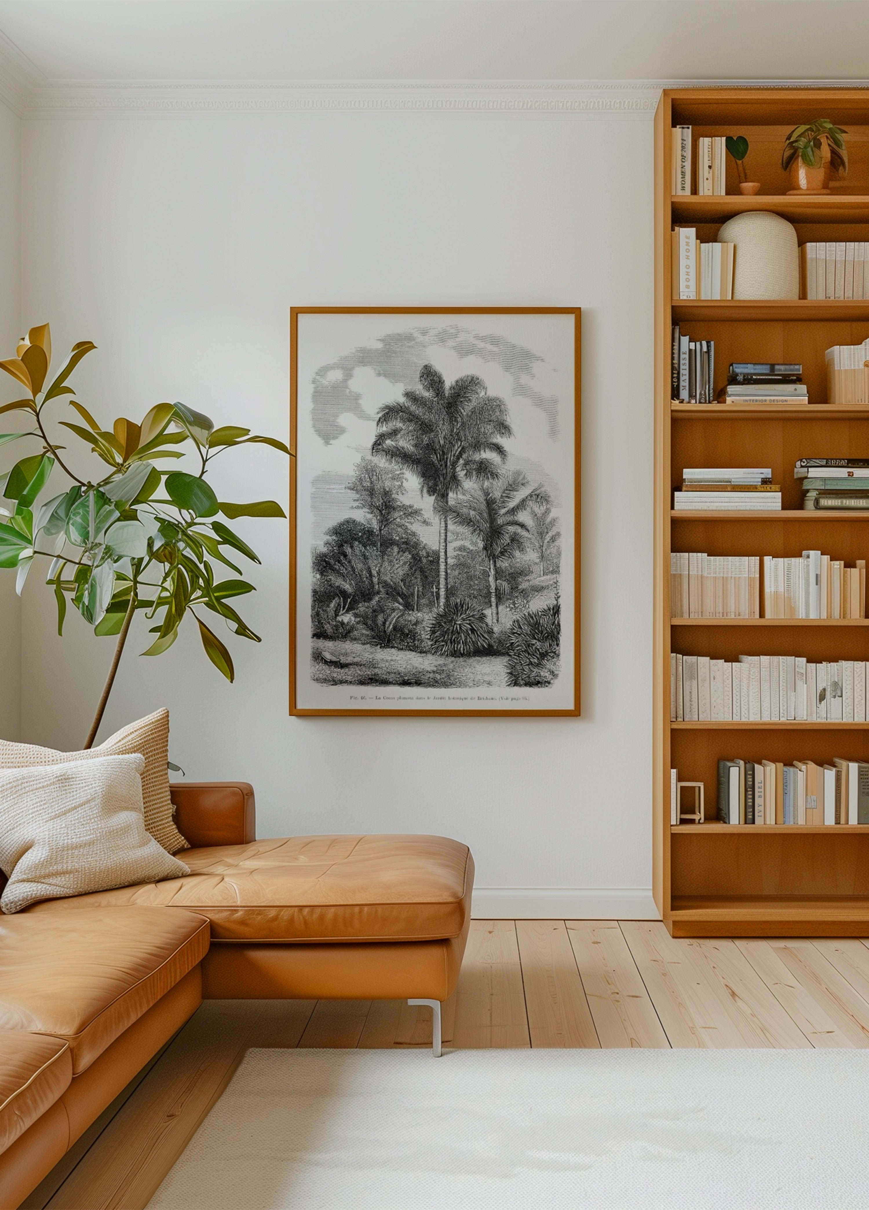 Dibujo De Palmera Vintage Vi