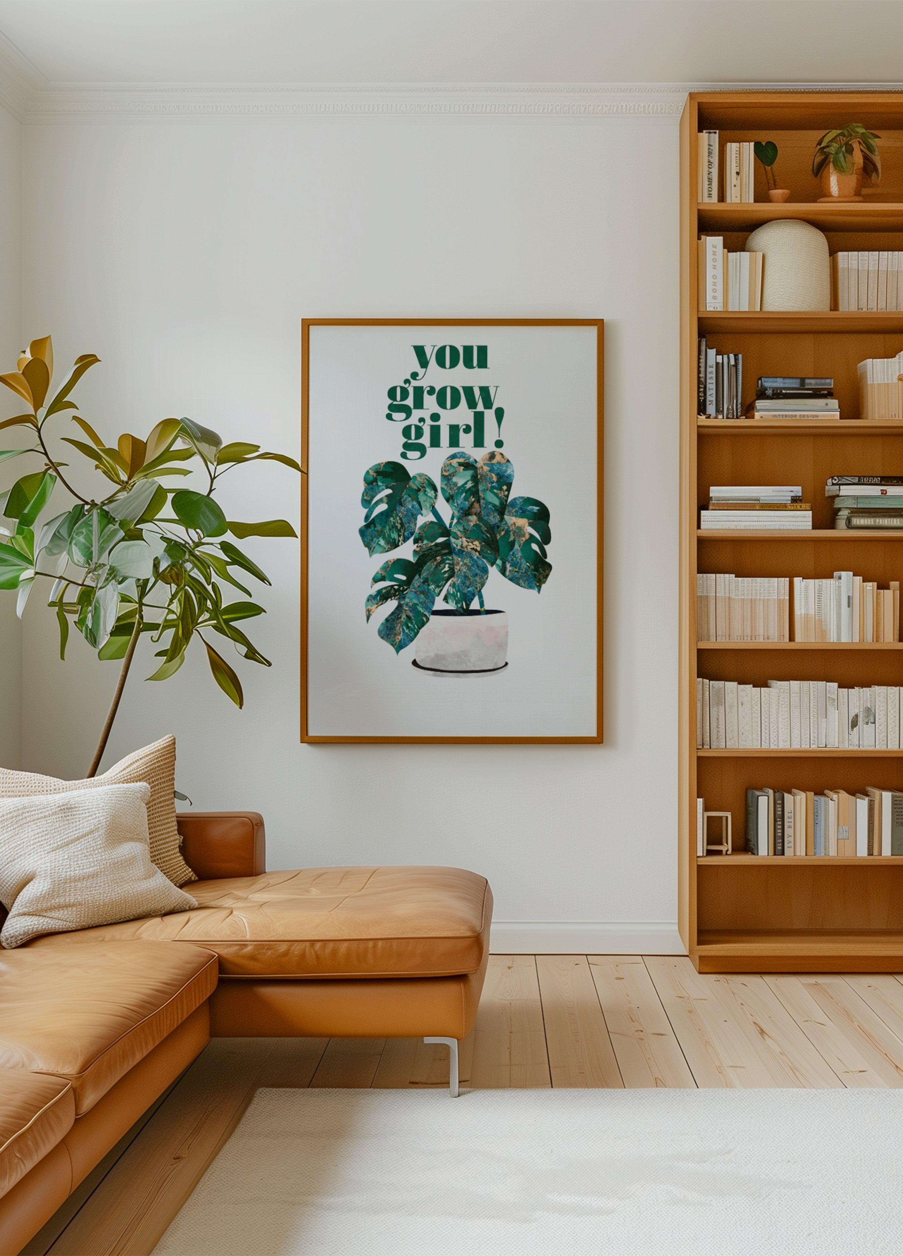 Tu creces niña monstera