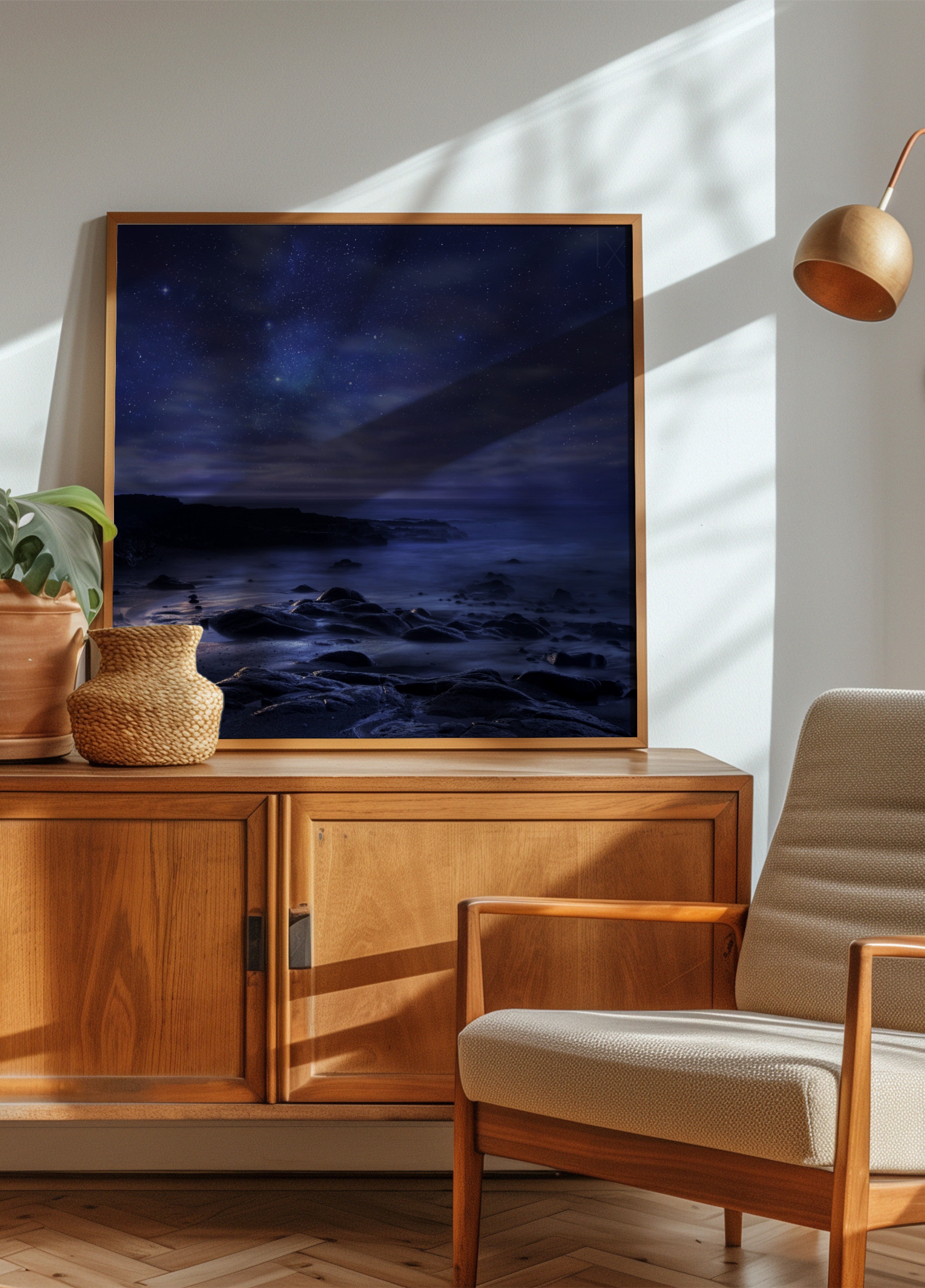 Costa de la noche estrellada