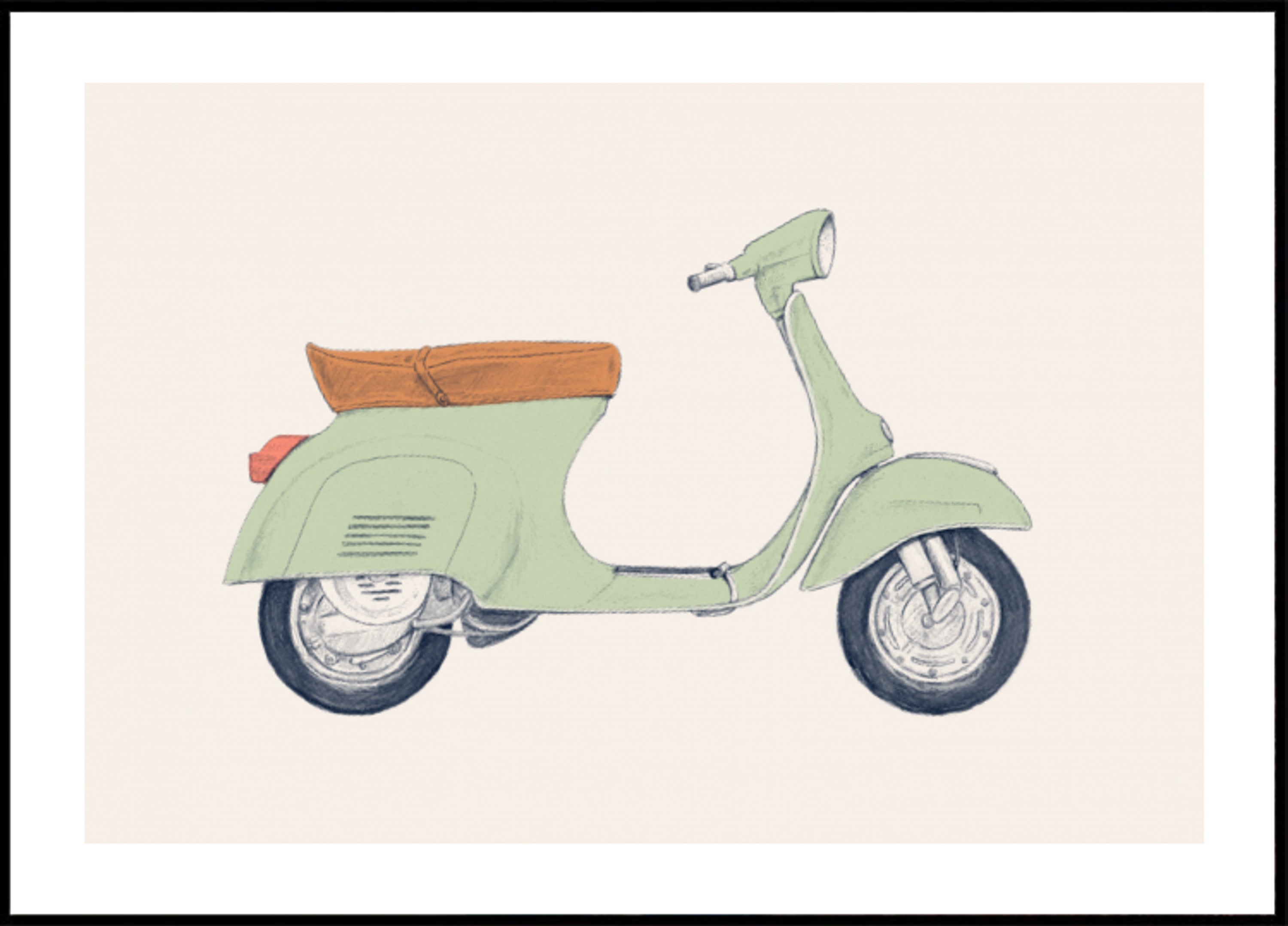 Vespa verde vintage