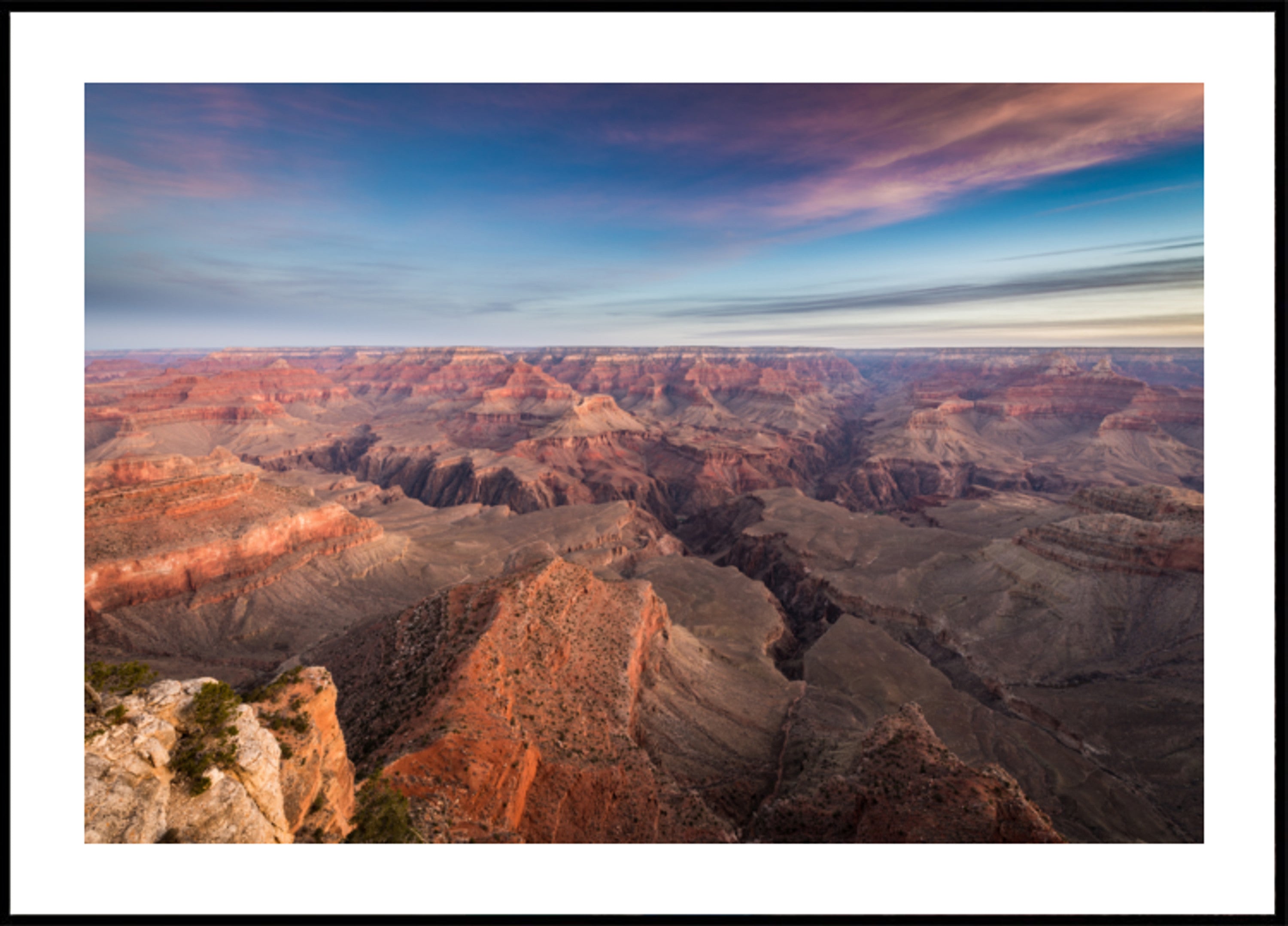 Vista del amanecer del Gran Cañón