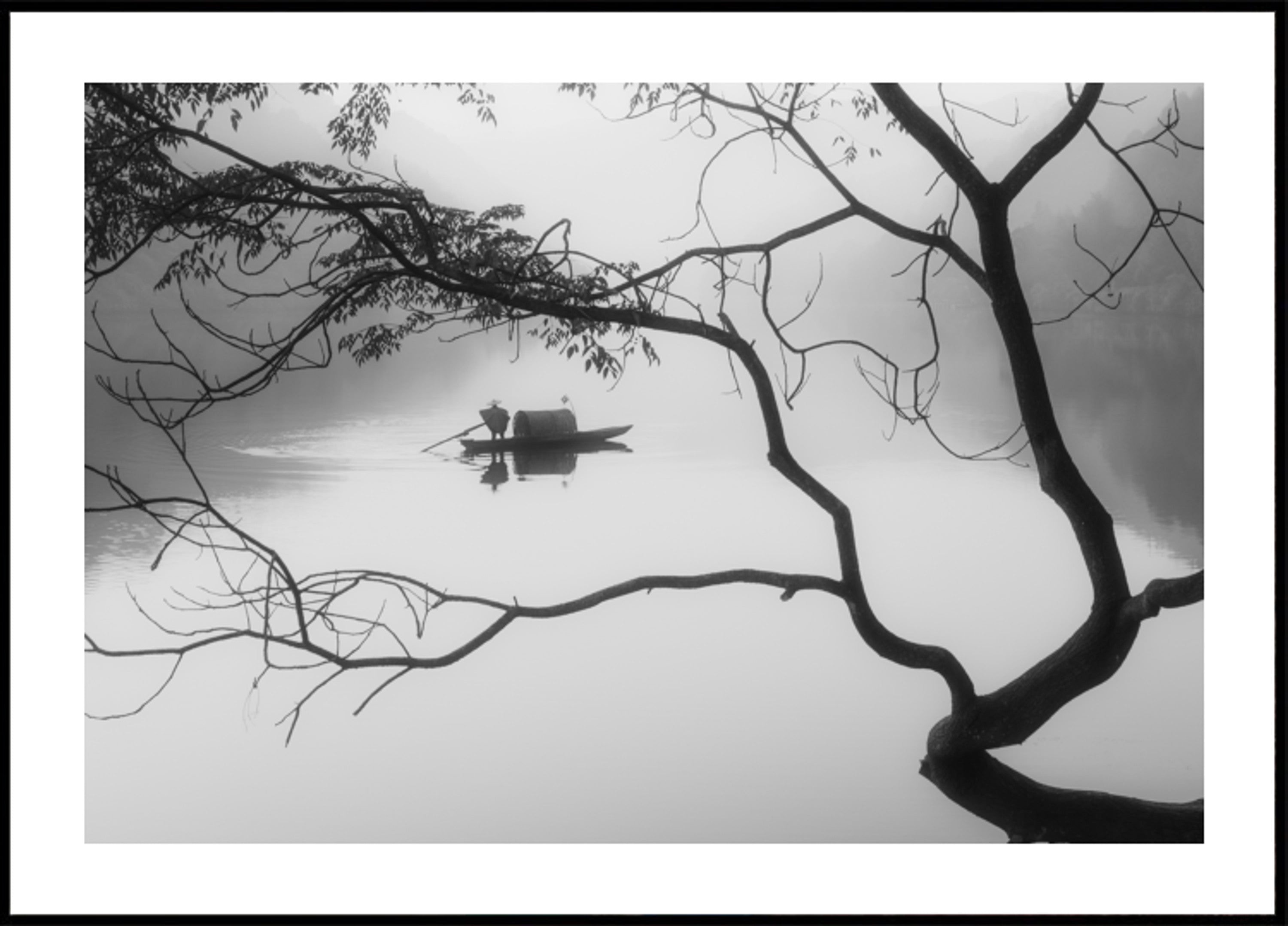 Niebla del barquero solitario