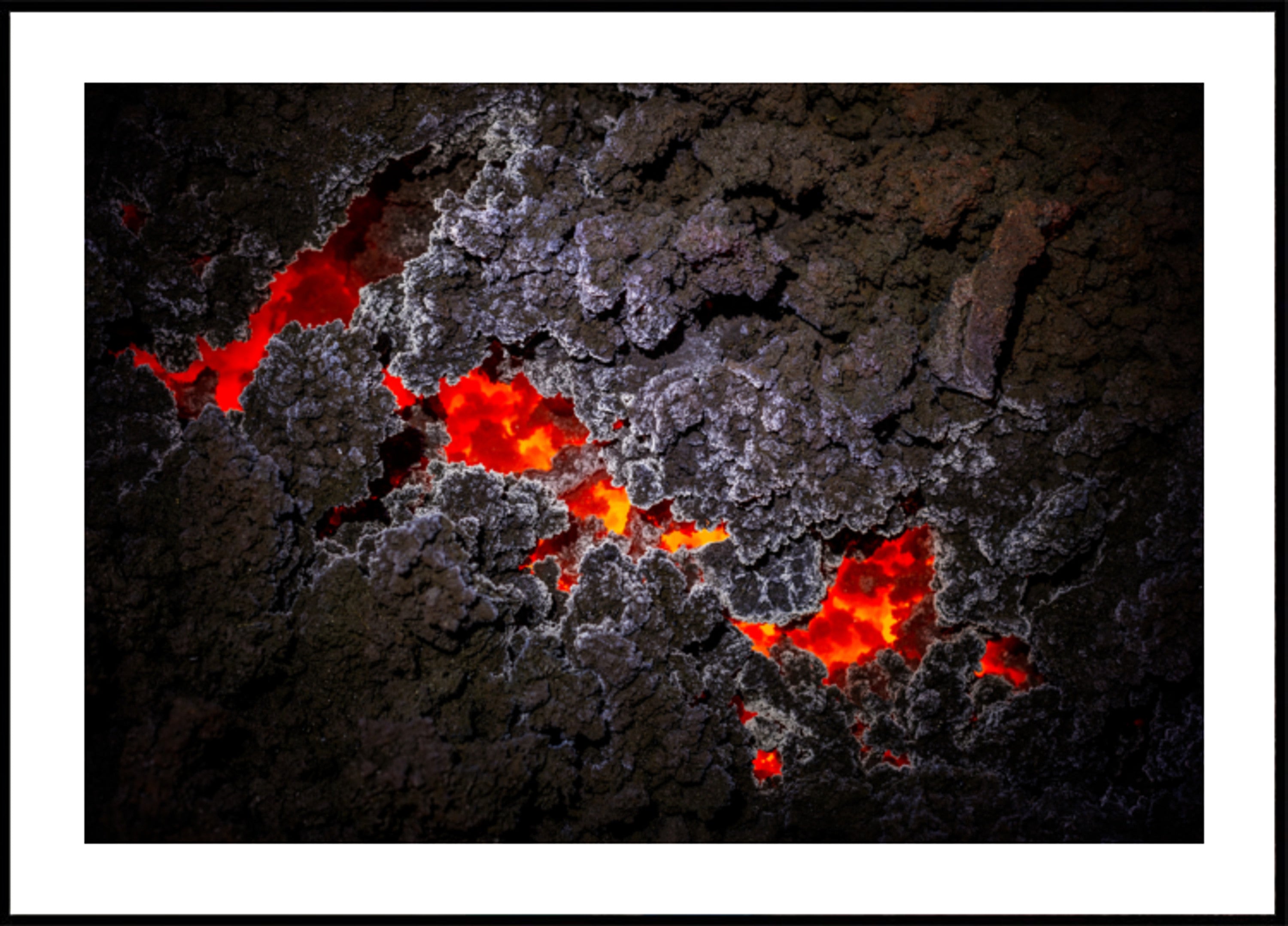 Flujo de lava fundida