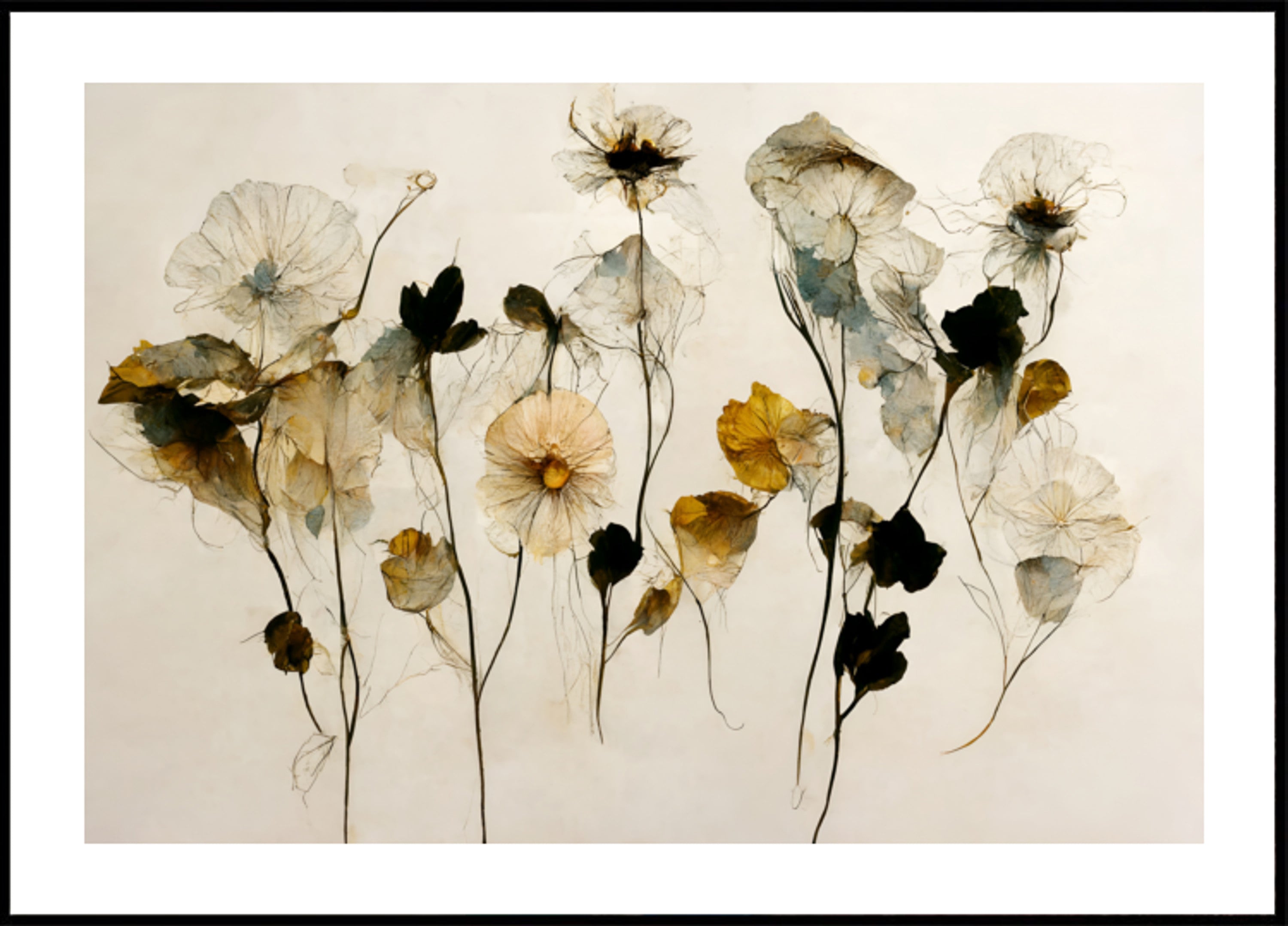 Hermosas flores secas