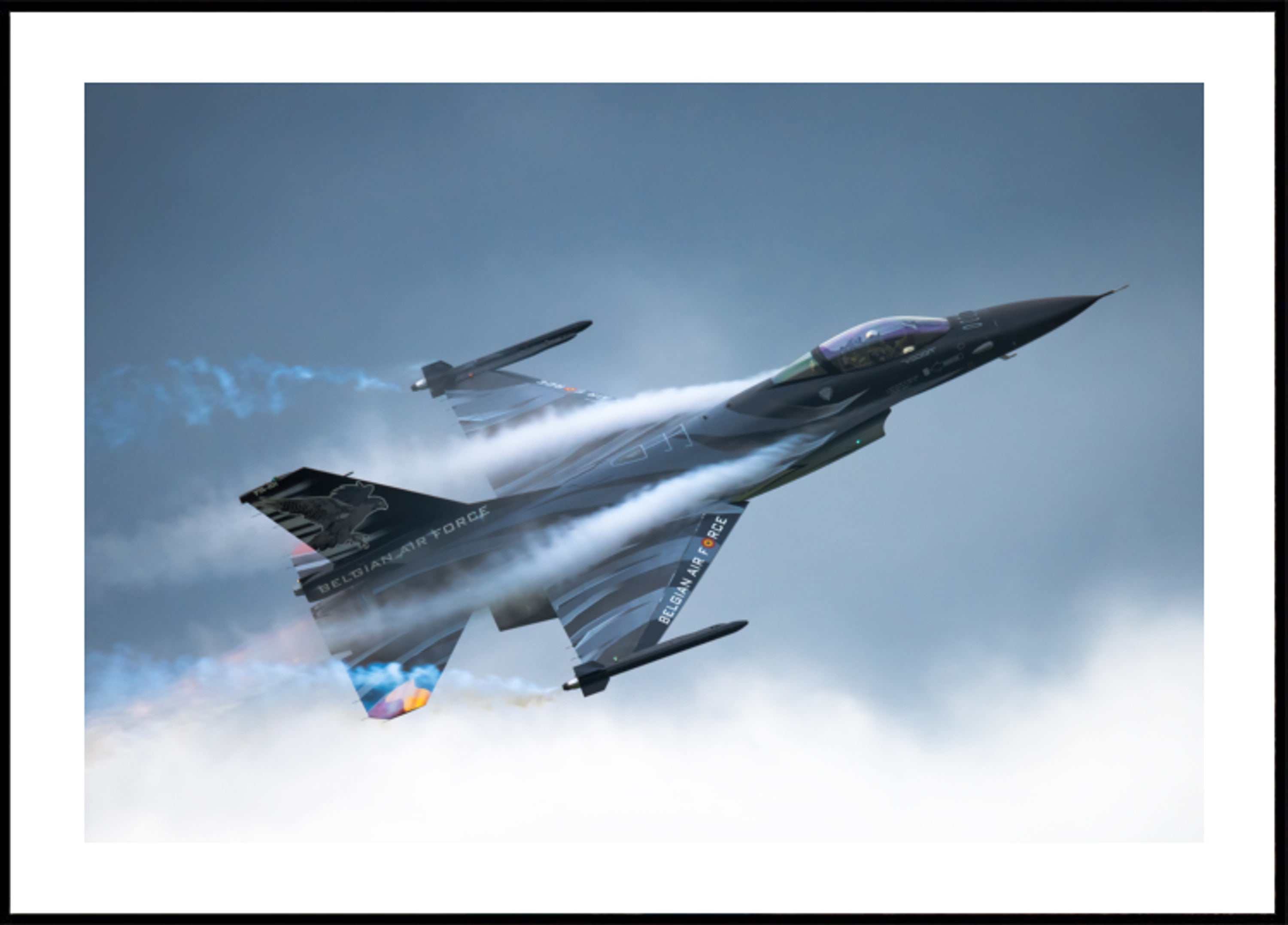 Estelas de vapor de aviones de combate