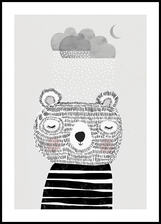 Dreamy Bear Clouds - Posterbox