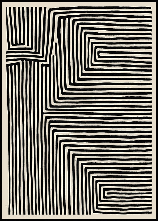 Linear Labyrinth Plakat - Posterbox