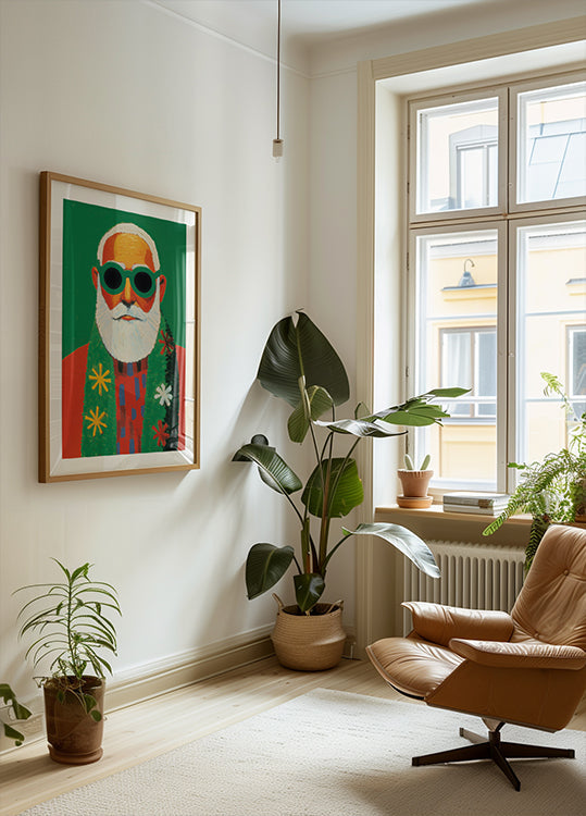 Sunny Santa Style Plakat - Posterbox