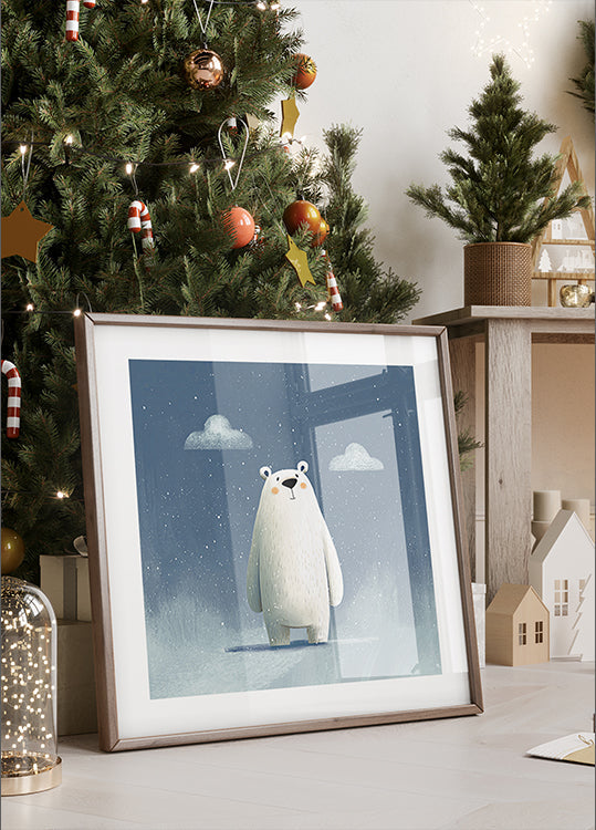 Happy polar bear no 02 Plakat - Posterbox