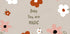 una colección de flores coloridas, incluidas flores blancas, naranjas y rosas, dispuestas en un patrón circular. El texto "Baby You are MAGIC" se muestra en el centro de la imagen, rodeado de flores.