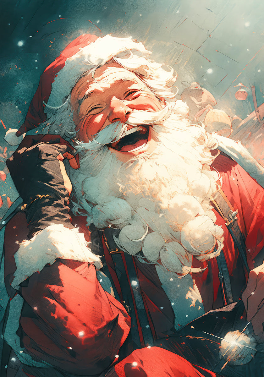 Jolly Santa Call Plakat - Posterbox