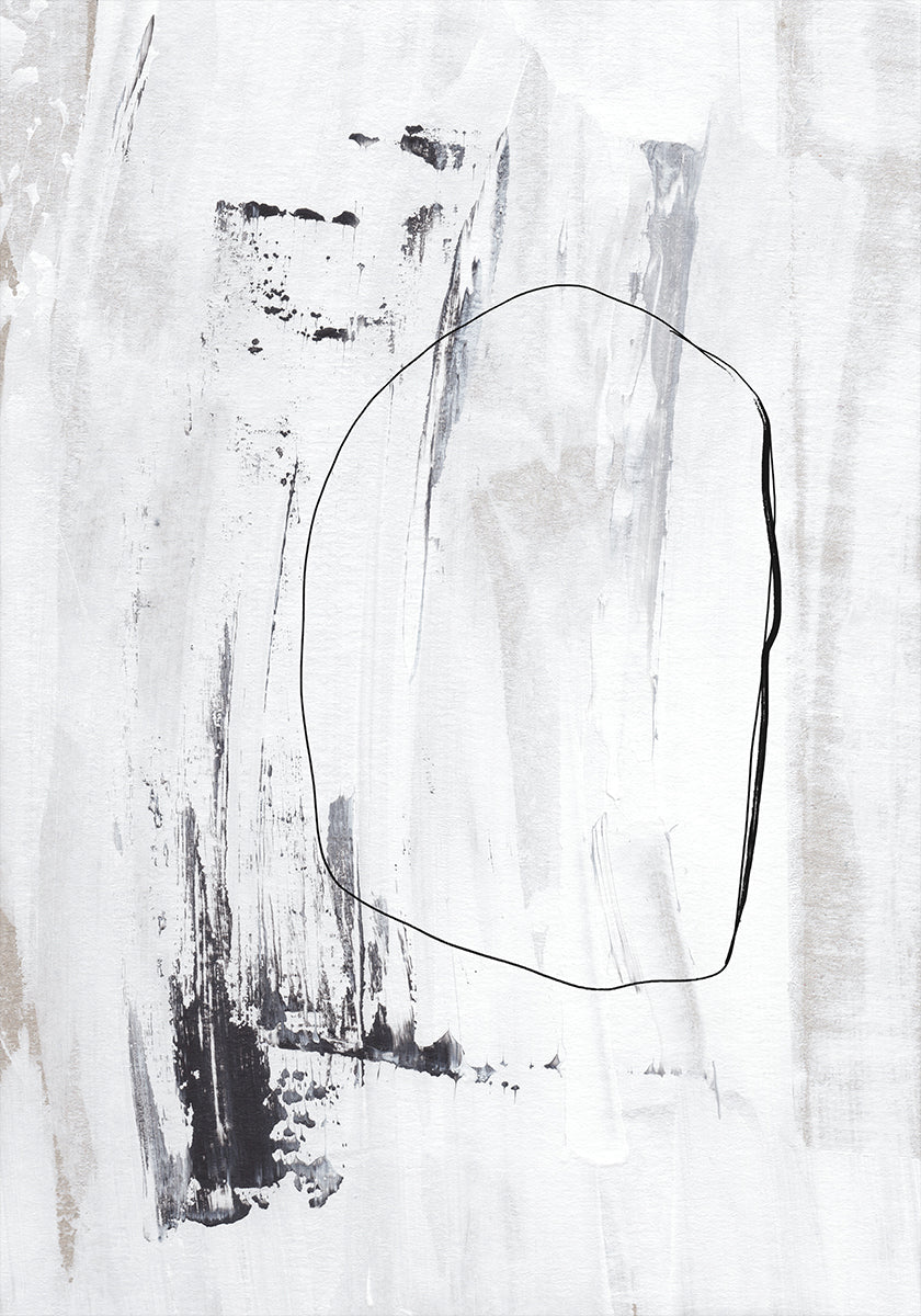 Black Strokes And A Delicate Outline - Posterbox