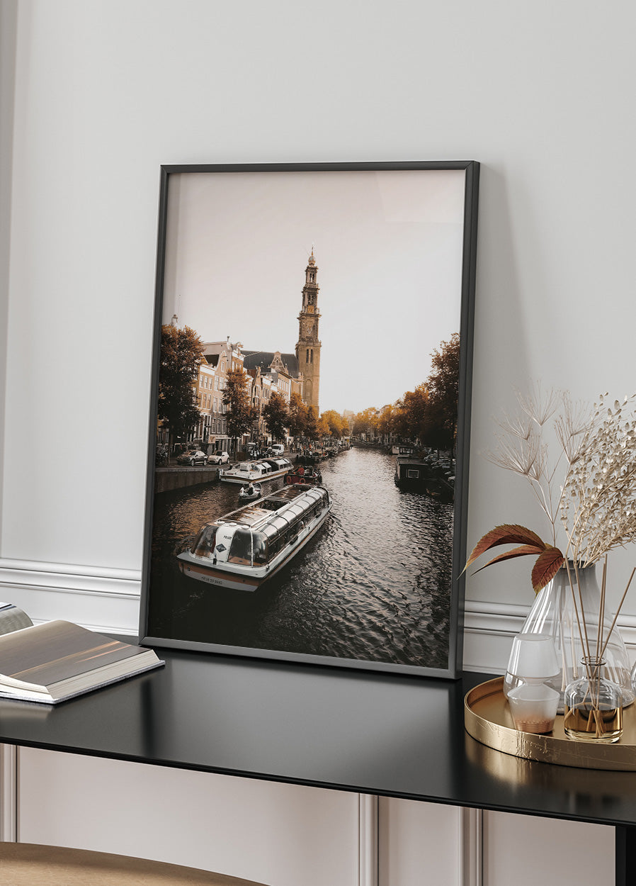 Walk Along The Prinsengracht Canal Plakat - Posterbox.dk