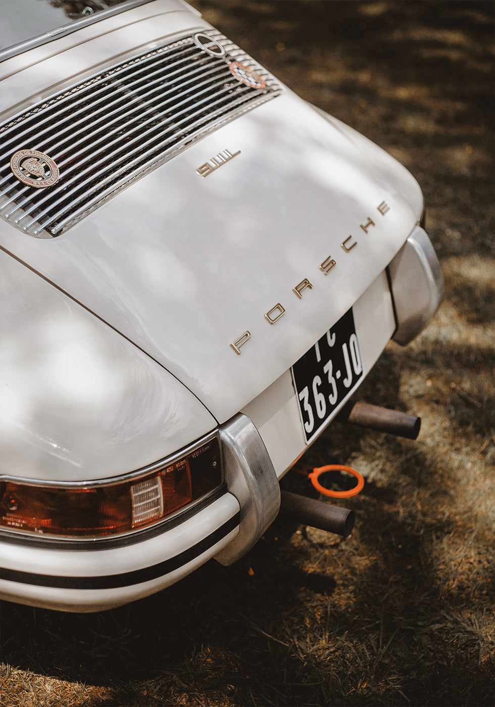 White Porsche 911 Plakat - Posterbox.dk