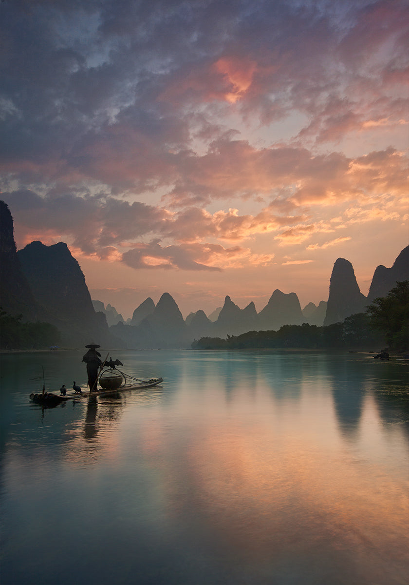 Li River Sunrise Plakat - Posterbox